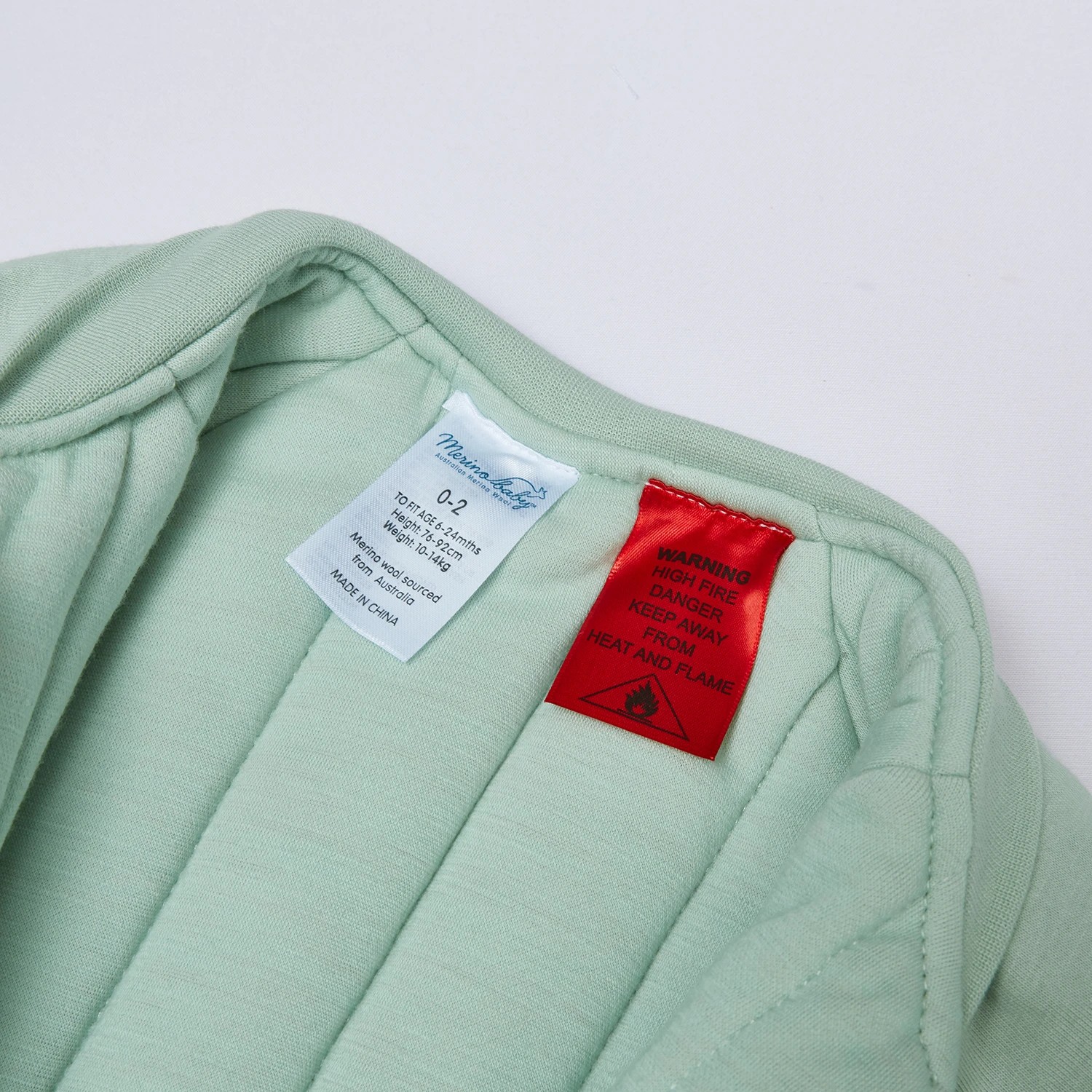 5 Merino Baby Australian Merino Wool  Sleeping bag Green, 5 of 7