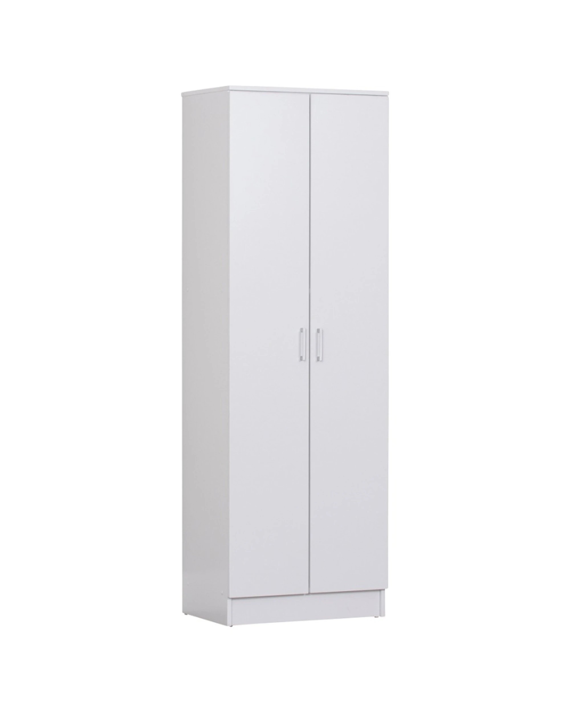 1 Alpine Bay Multipurpose Cupboard 5 Tier 2 Door Storage Unit Cabinet - White, 1 of 6