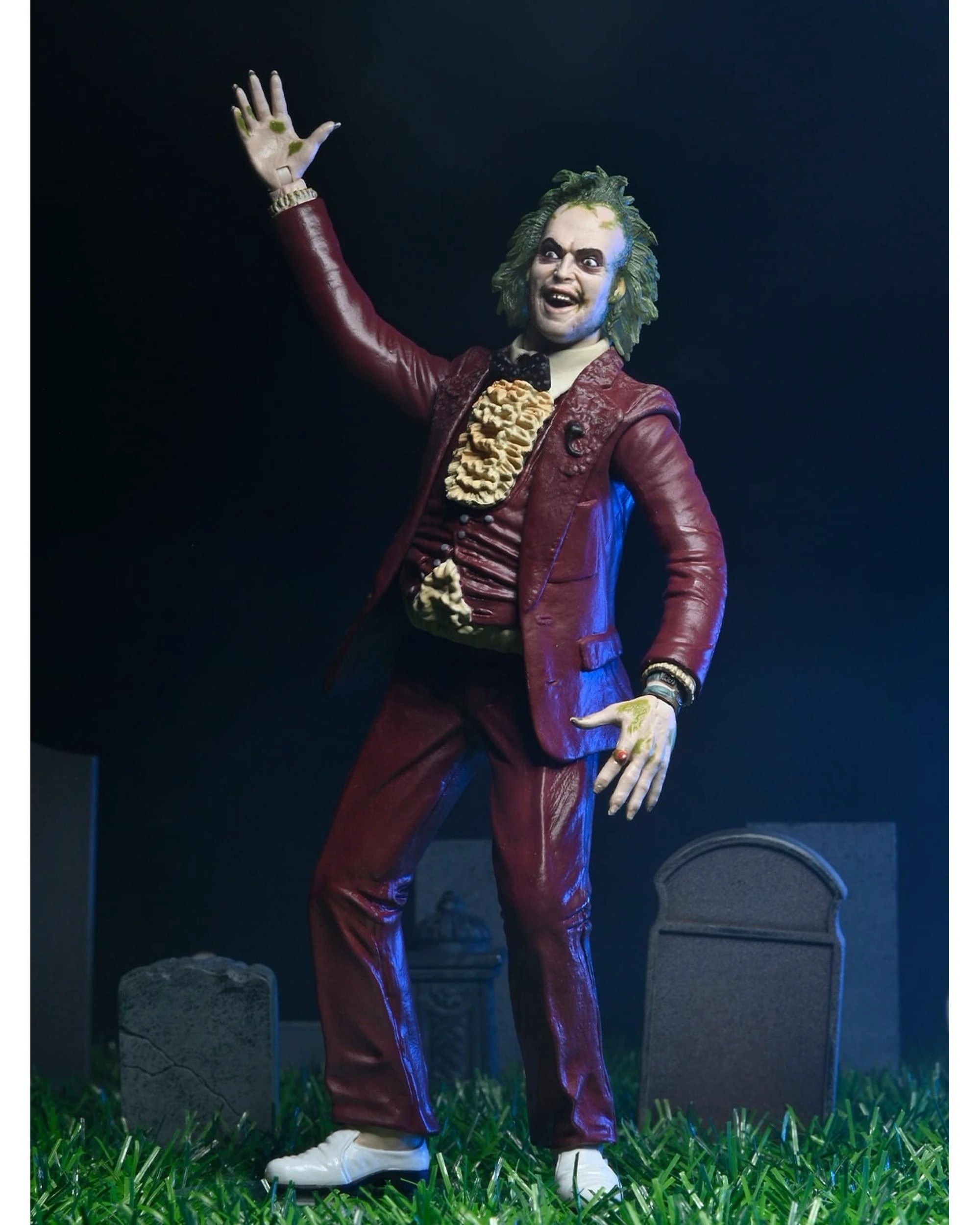 6 NECA Beetlejuice - 1988 -  Beetlejuice Red Tuxedo 7 inch Action Figure, 6 of 8