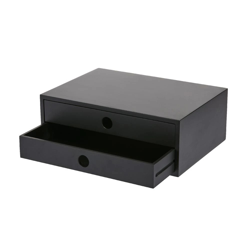 2 Otto Landscape 2 Drawer Cabinet Black, 2 of 8