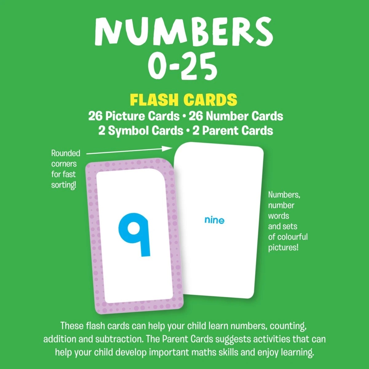 4 School Zone: Numbers 0-25 Flash Cards - Book, 4 of 5