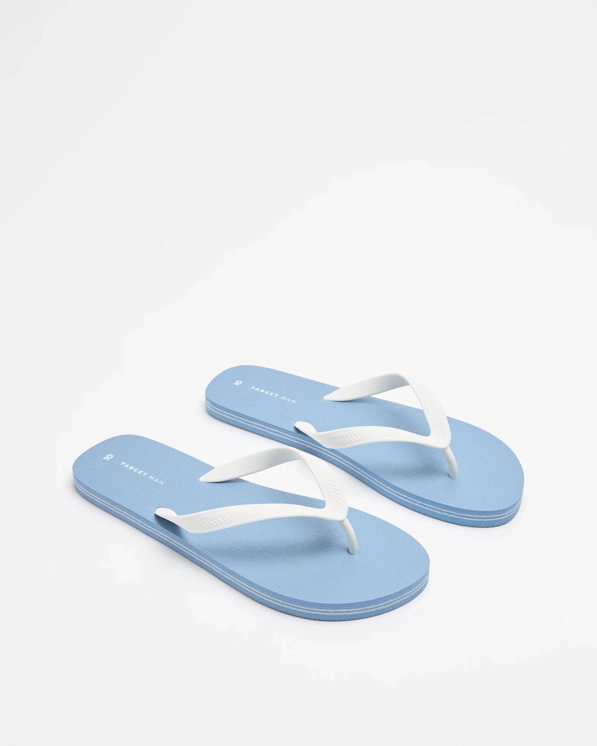 3 Target Man Mens Thongs - Maui BLUE, 3 of 3