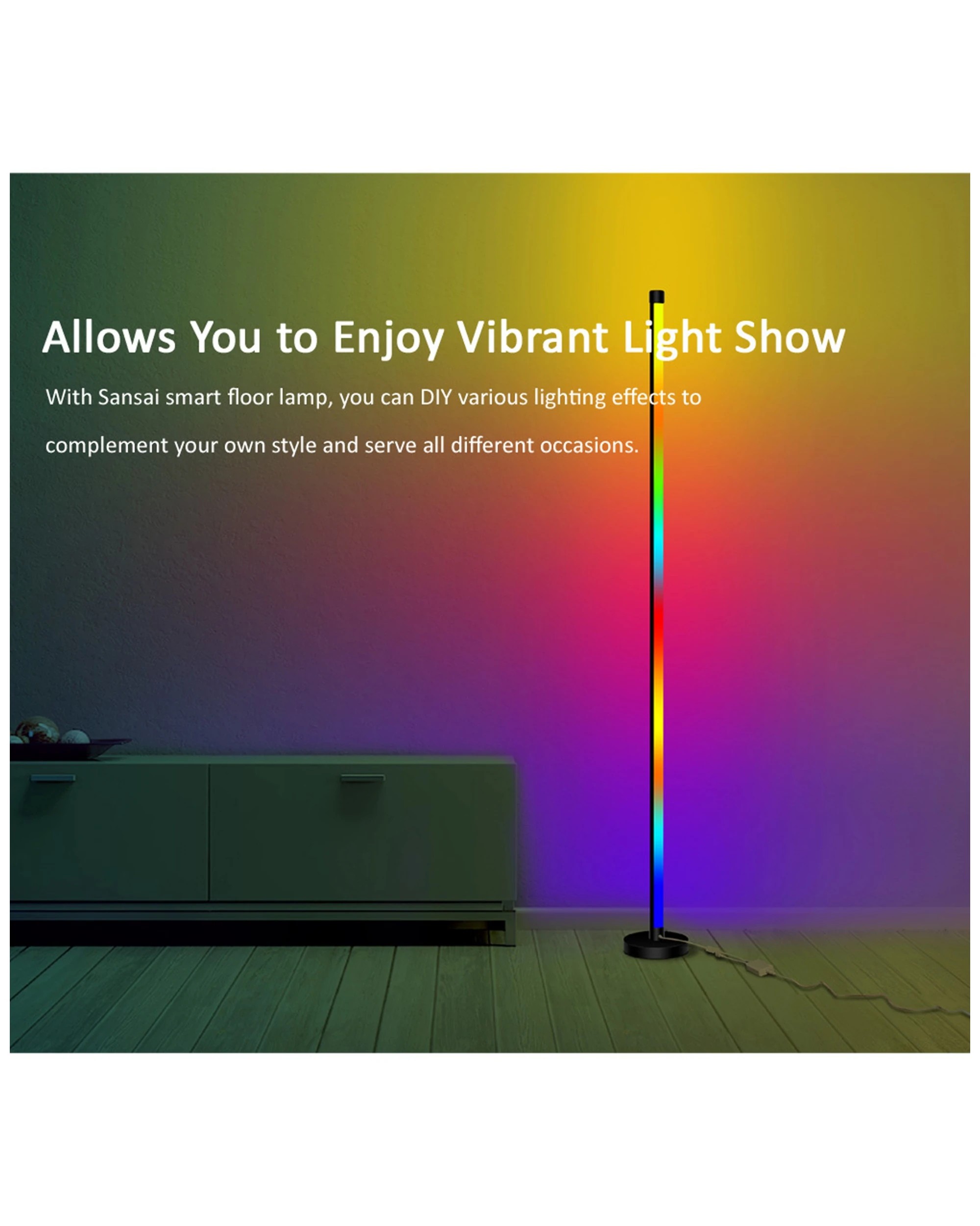 4 Sansai Smart Rgb/white Corner Led Light/lamp 1.56m Home Decor/lighting
 - Multi, 4 of 9