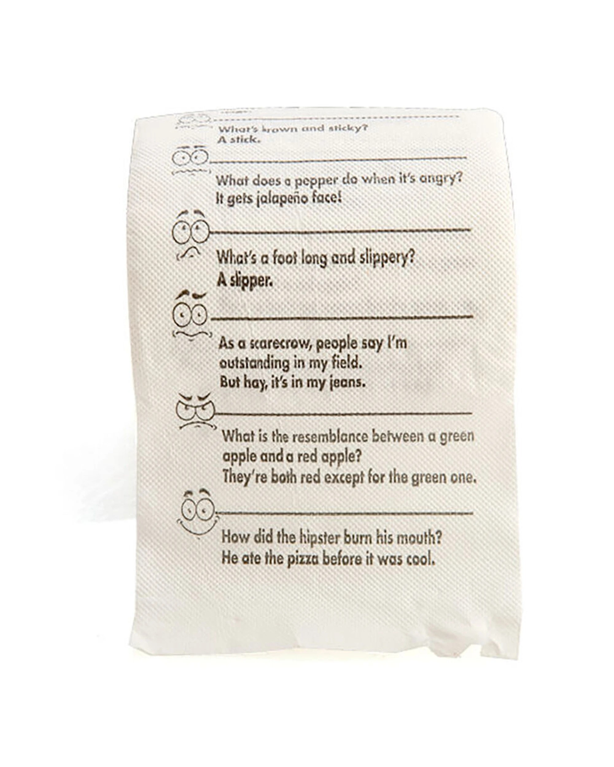 4 Koolface 4PK Toilet Bathroom Paper Tissue Roll Crap Jokes Printed 3ply - White, 4 of 7