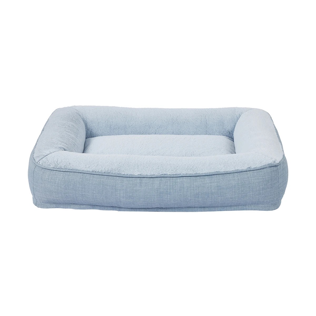2 Self-Warming Luxe Lounge Pet Bed - Light Grey, 2 of 8
