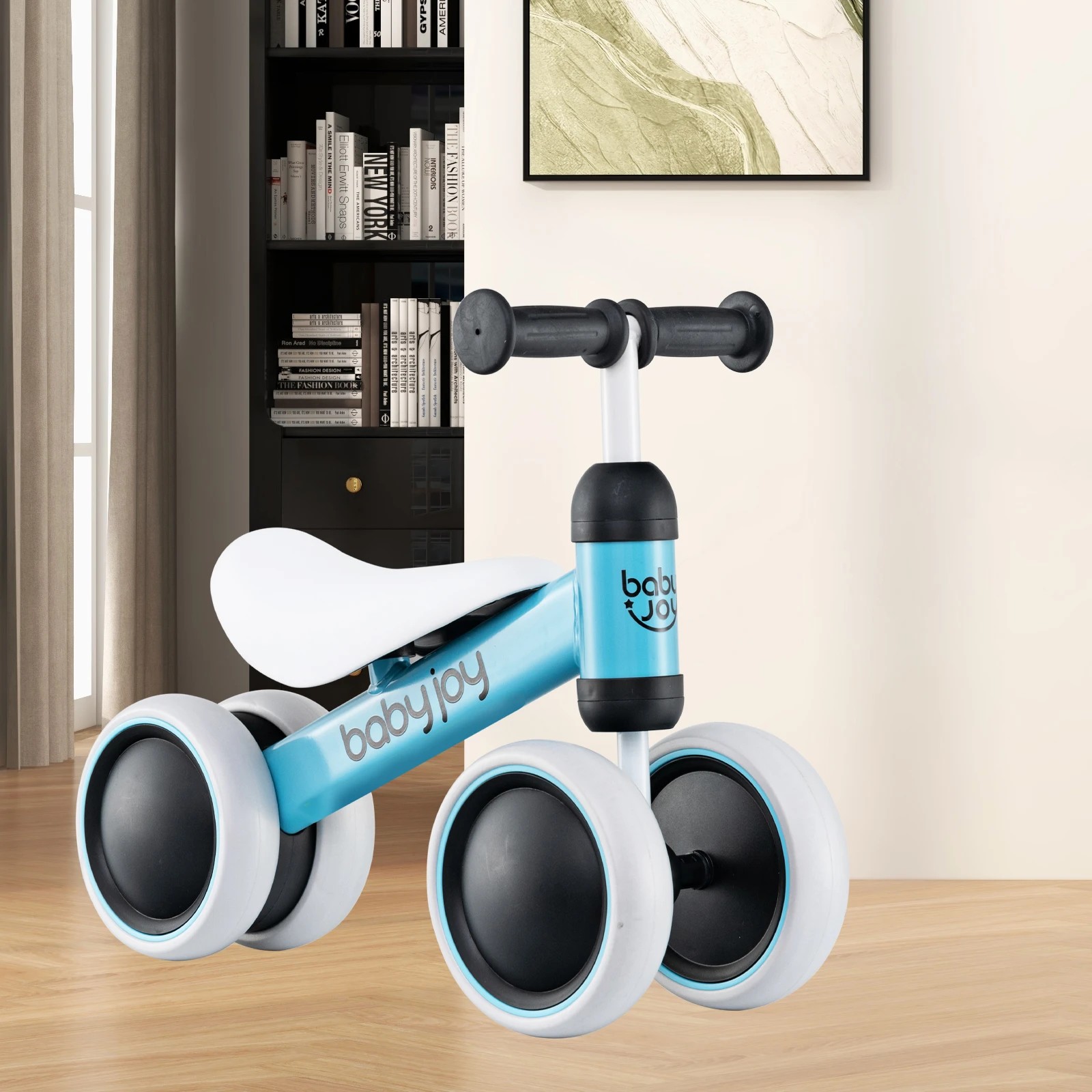 4 Costway 4 Wheels Kids Balance Bike Ride On Toy, 4 of 5