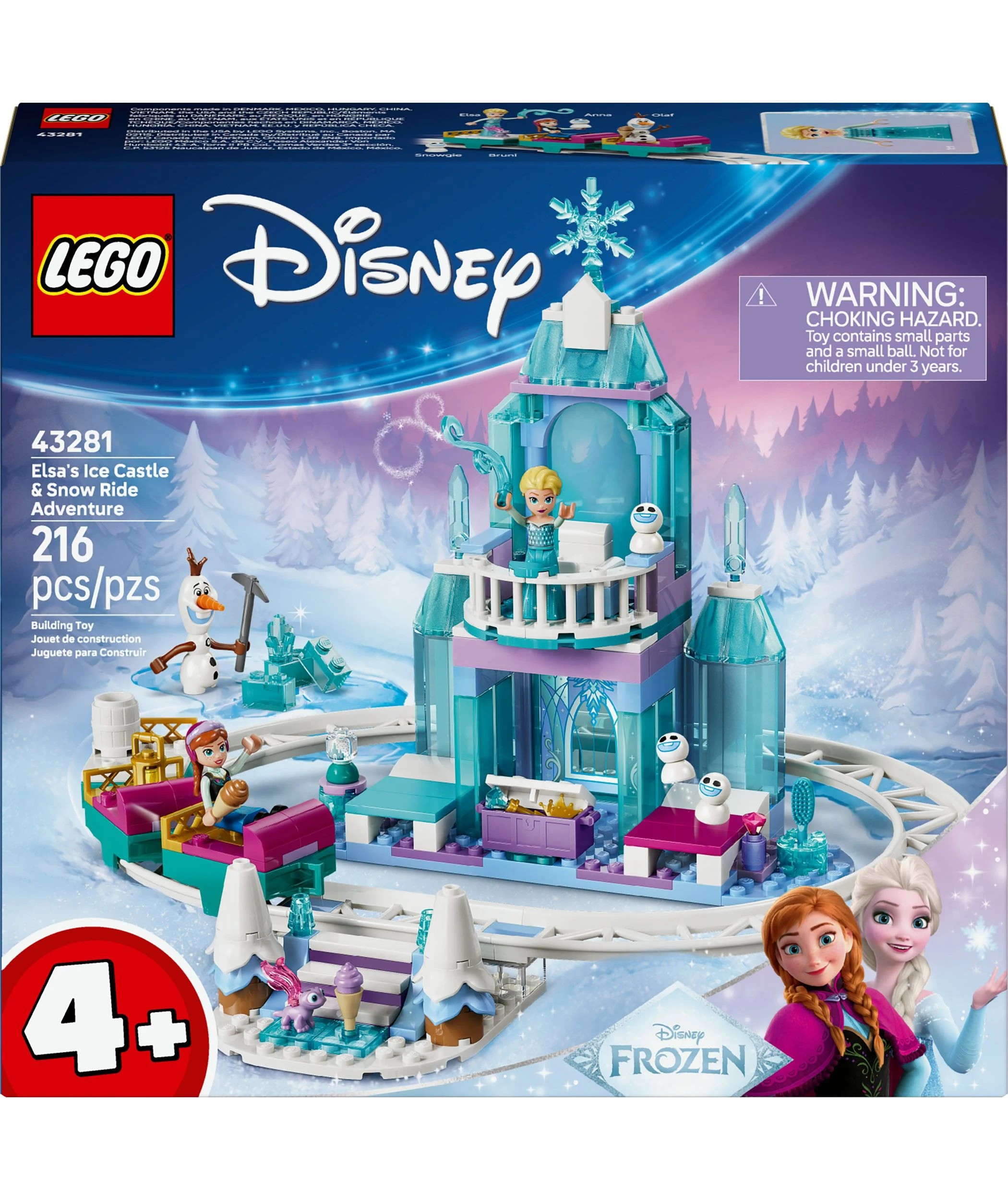 1 LEGO Disney Princess Elsa's Ice Castle & Snow Ride Adventure 43281, 1 of 10