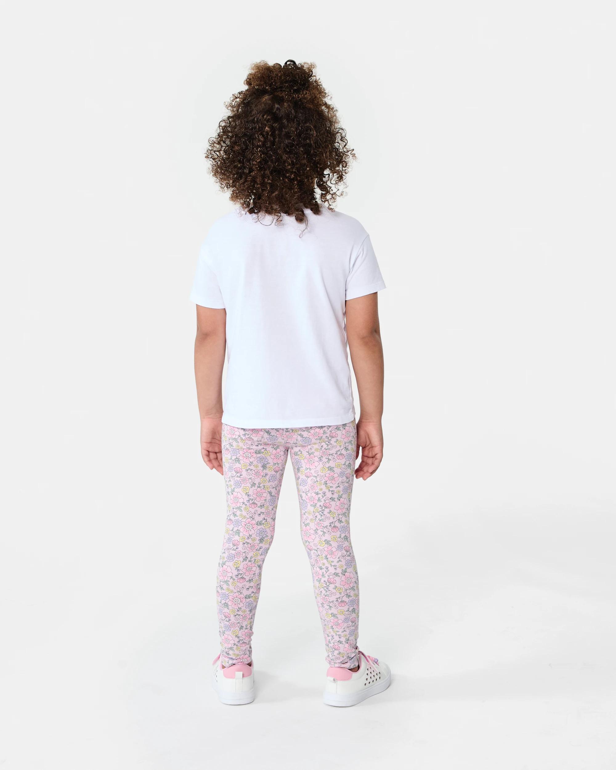 6 Printed Leggings Pink Florl, 6 of 6