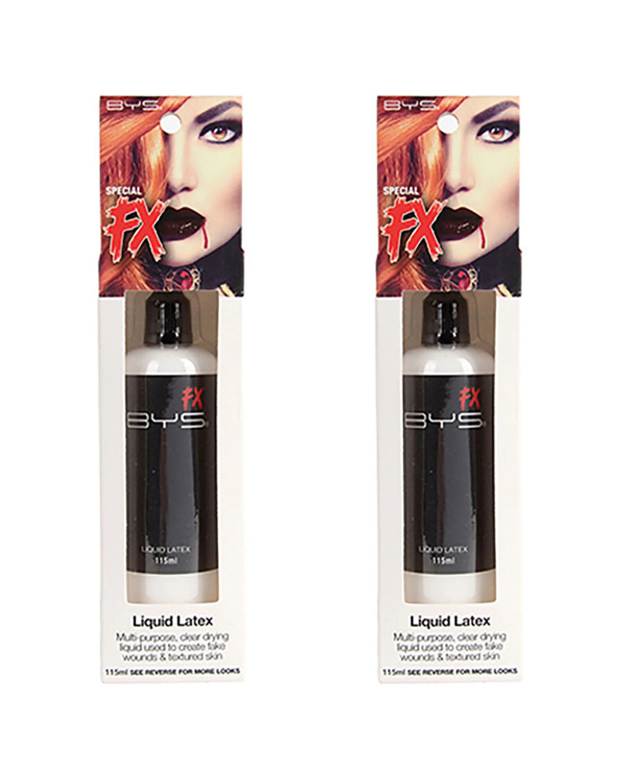 1 BYS 2PK Special FX Liquid Latex Costume Makeup 115ml - Clear, 1 of 2
