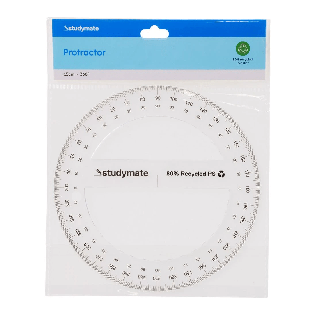2 Studymate 15cm 360 Degrees Protractor, 2 of 2