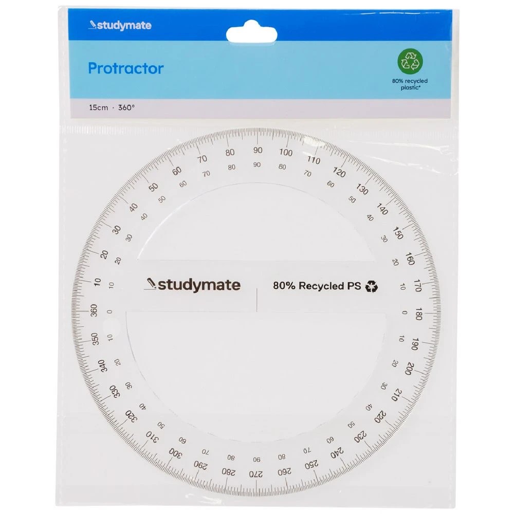 2 Studymate 15cm 360 Degrees Protractor, 2 of 2