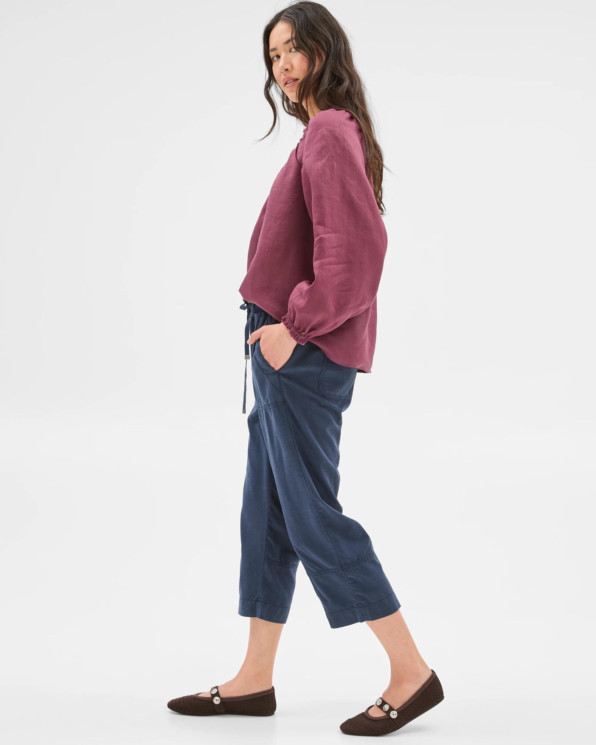 4 Target Seamed 3/4 Jogger Pants NAVY BLUE, 4 of 7