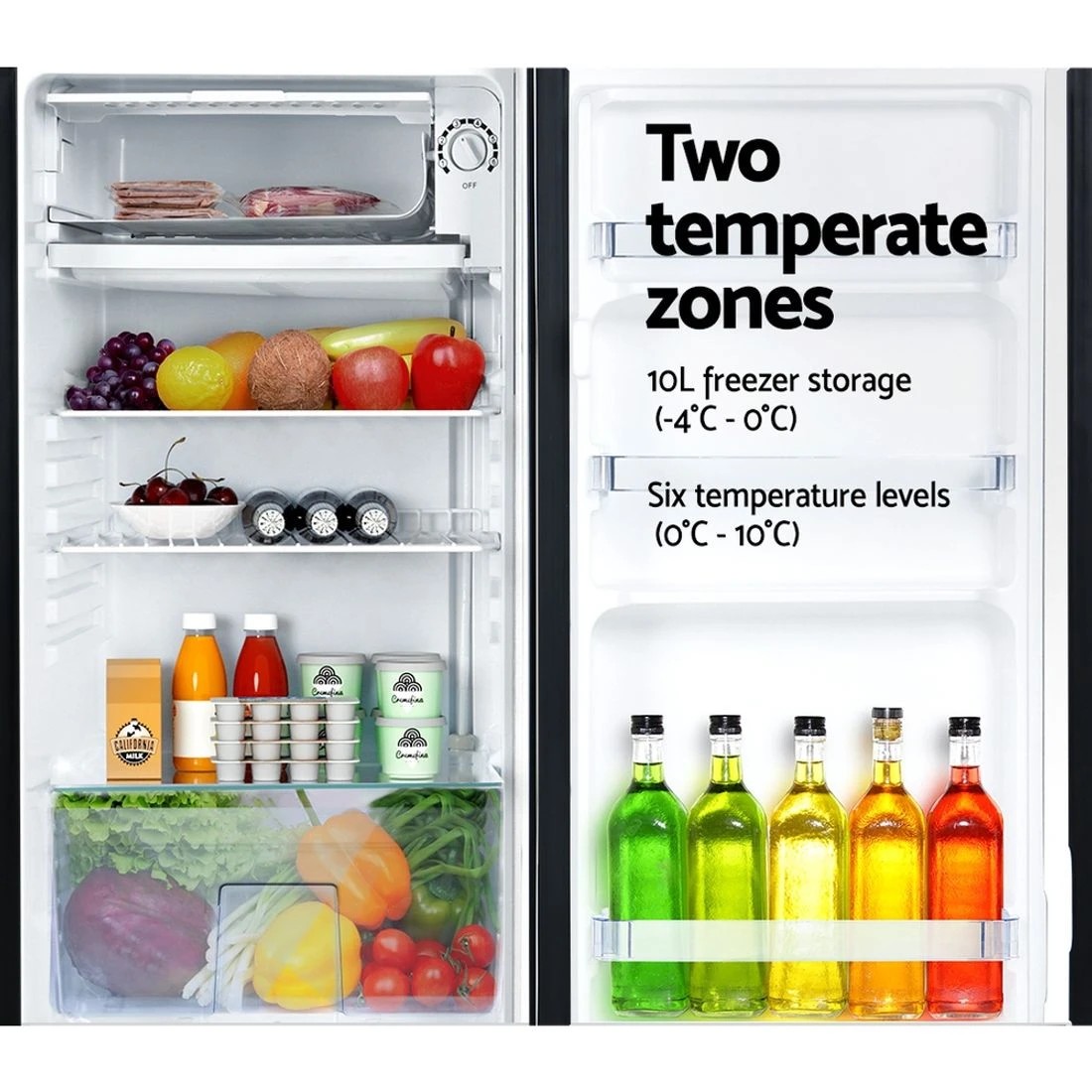 5 Devanti 95L Bar Fridge
 - black, 5 of 7