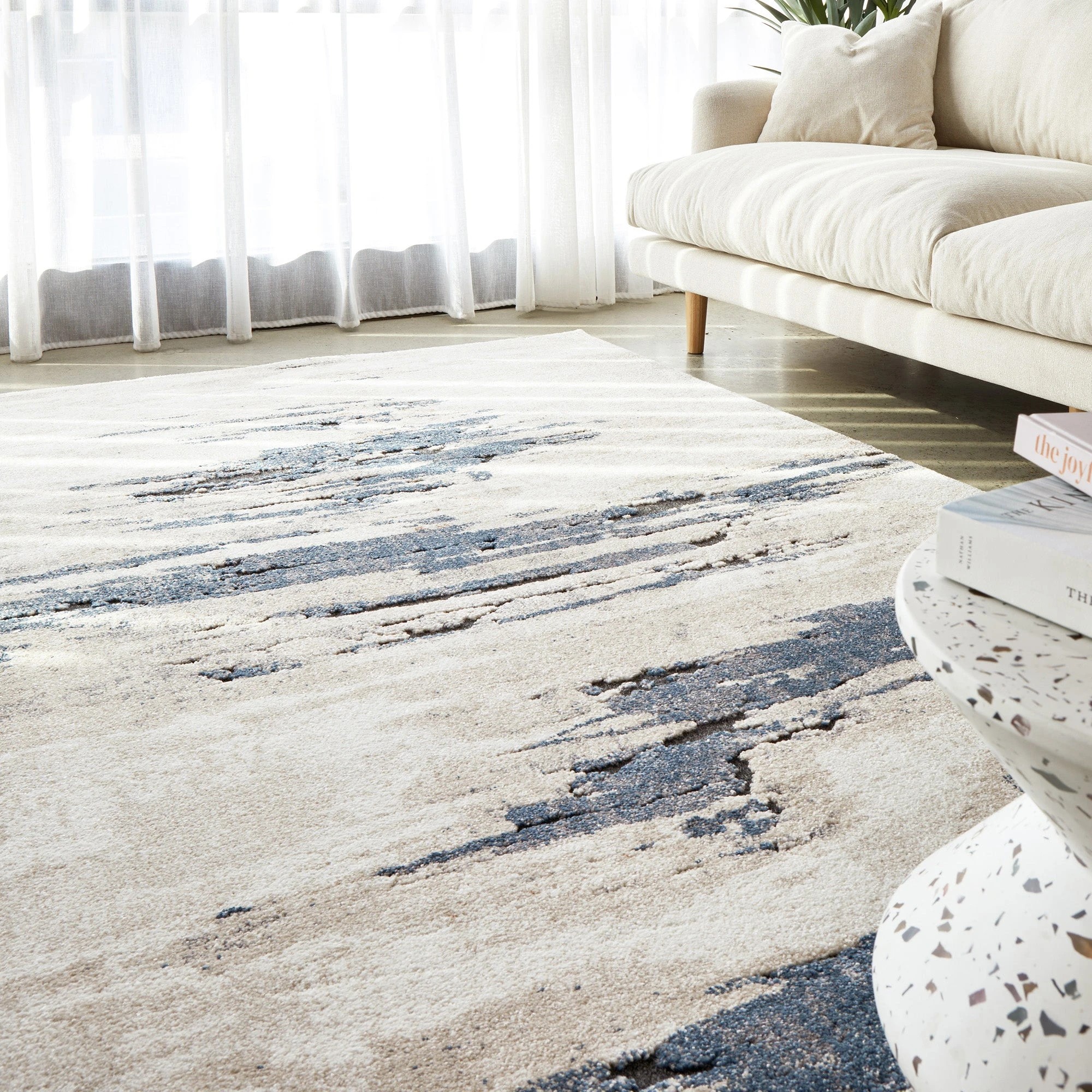 2 Common Ground Rugs Breezewood 55 400x300cm - Extra Extra Large Indoor Floor Rug - Blue, 2 of 7