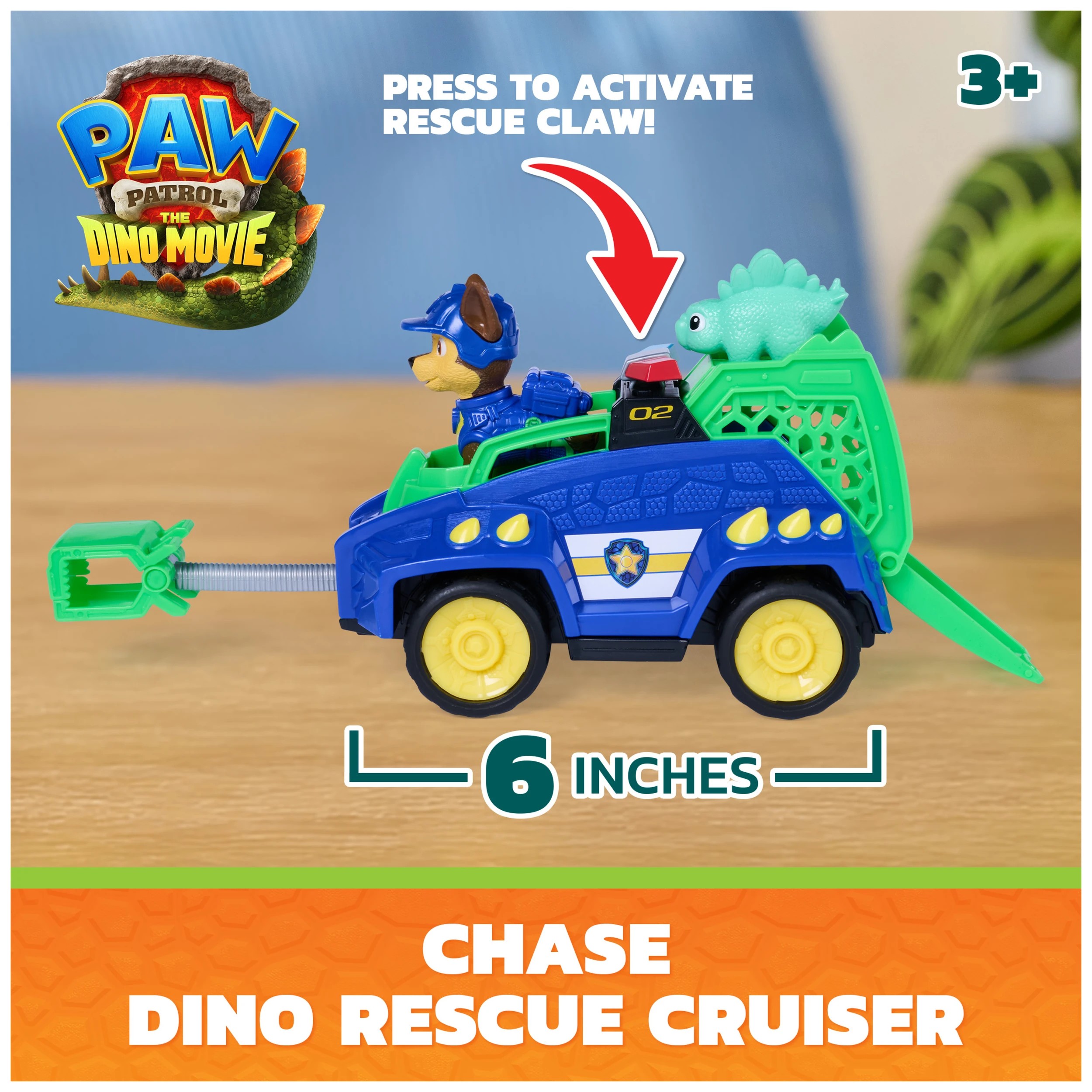 2 PAW Patrol: The Dino Movie Chase Dino Rescue Cruiser, 2 of 9