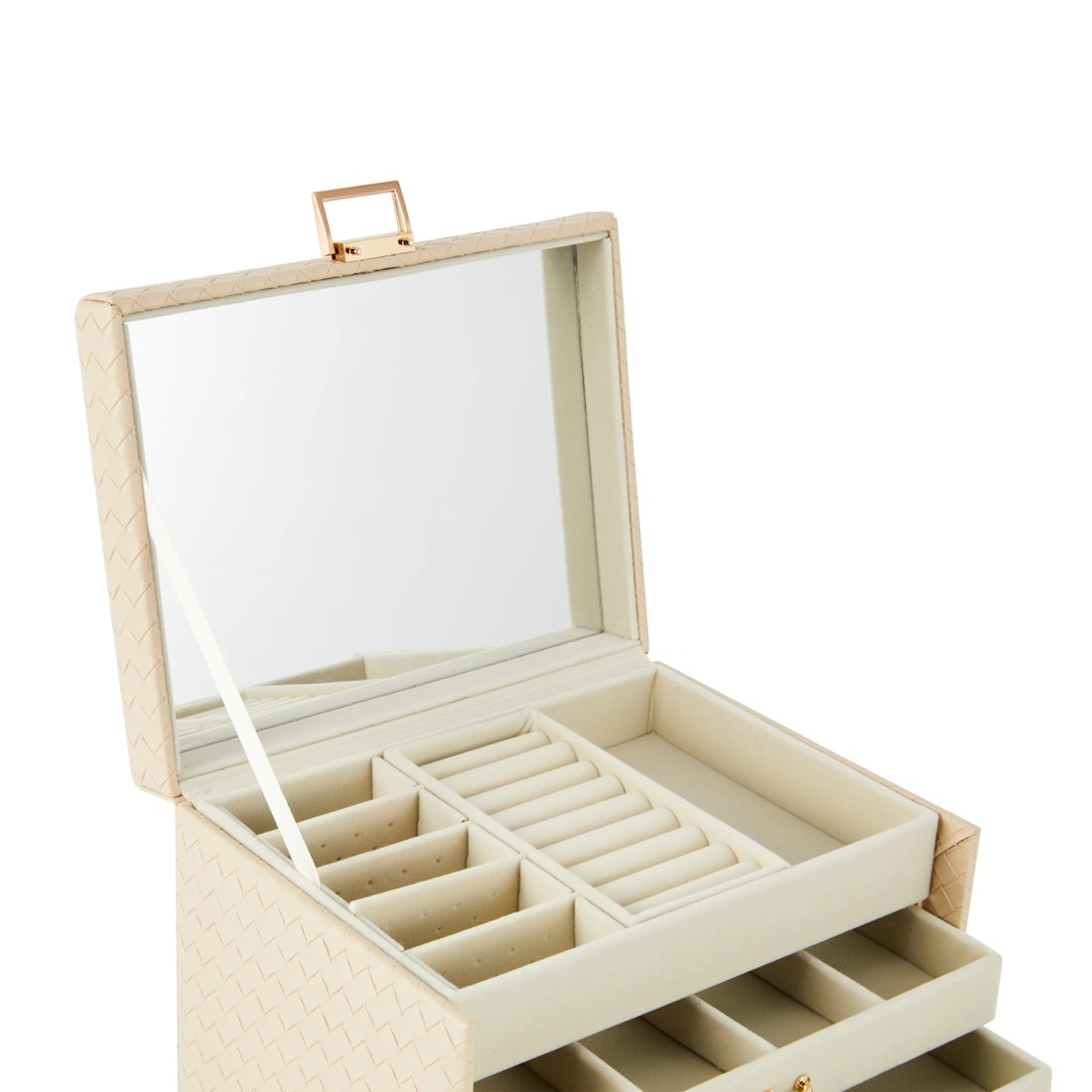 5 Weave Jewellery Case - Nude, 5 of 6