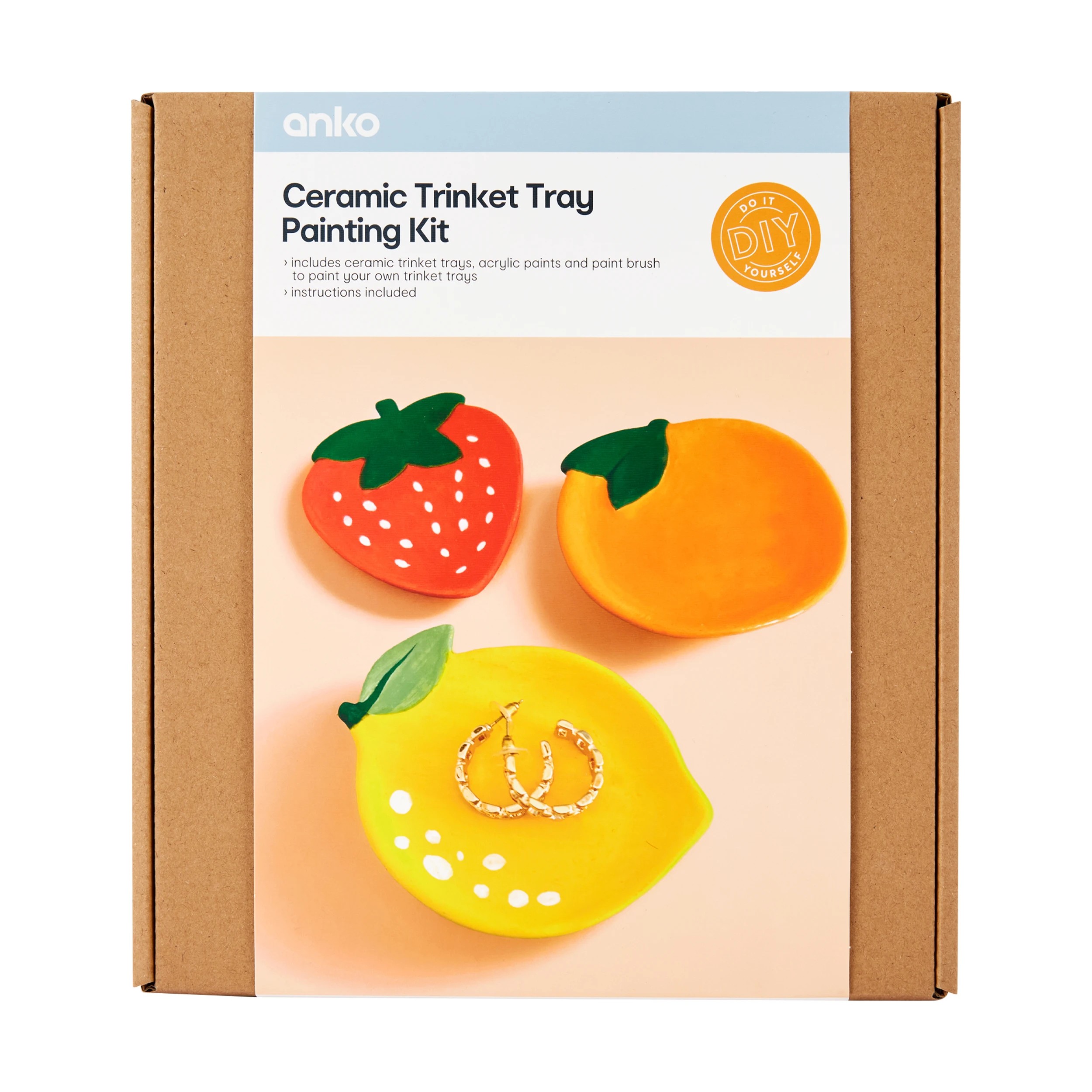 1 Ceramic Trinket Tray Painting Kit, 1 of 3