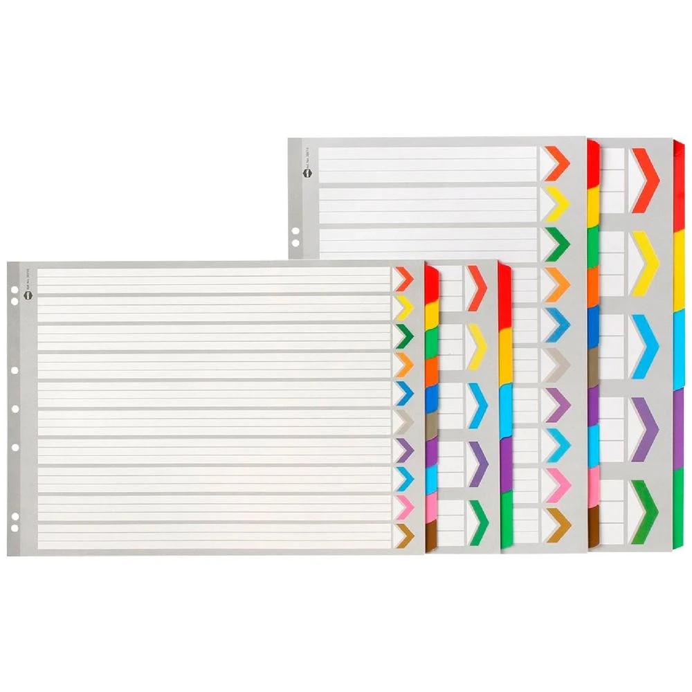 1 Marbig A3 Reinforced Portrait Divider with 10 Tabs, 1 of 1