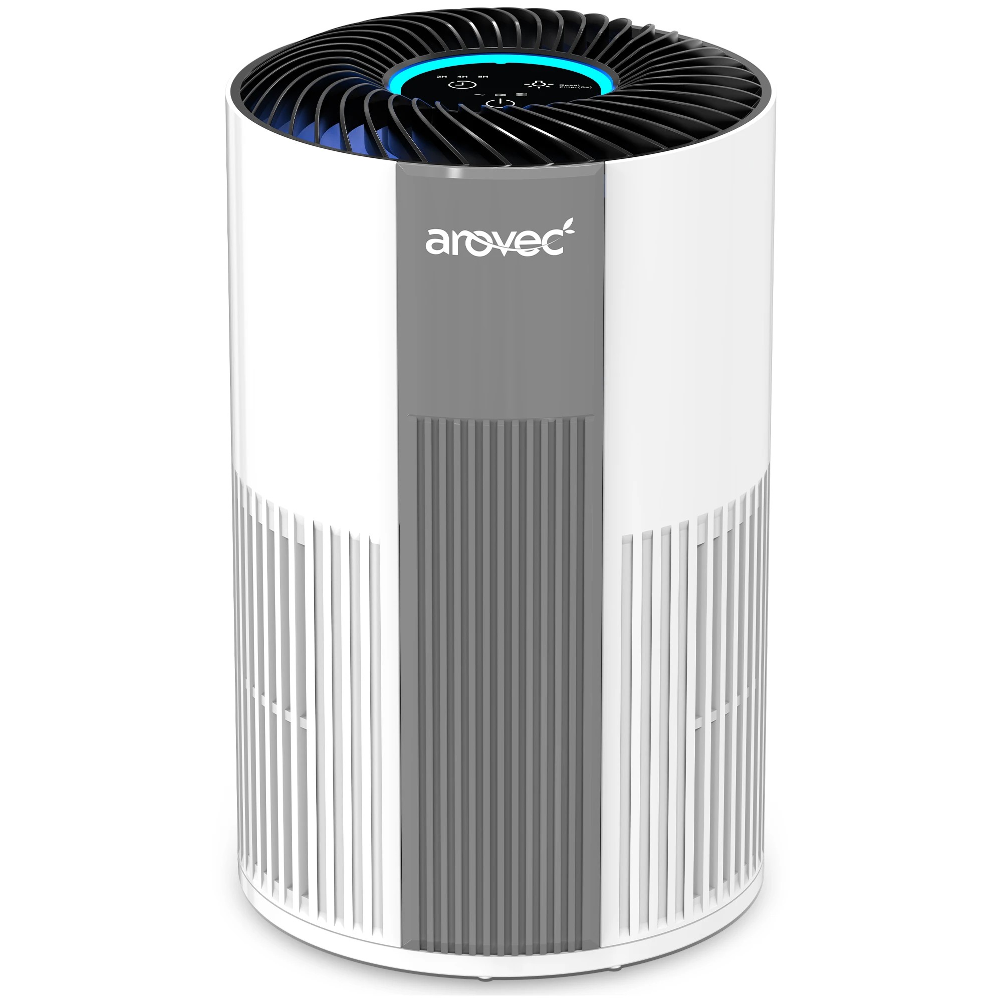 1 AROVEC Mini Air Purifier, H13 True HEPA with Washable Pet Pre-Filter for Bedroom - White, 1 of 7