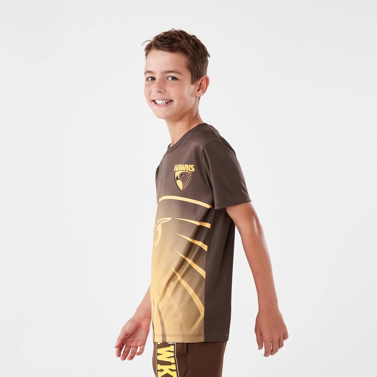 3 Official AFL Kids Training T-shirt Hawthorn, 3 of 10