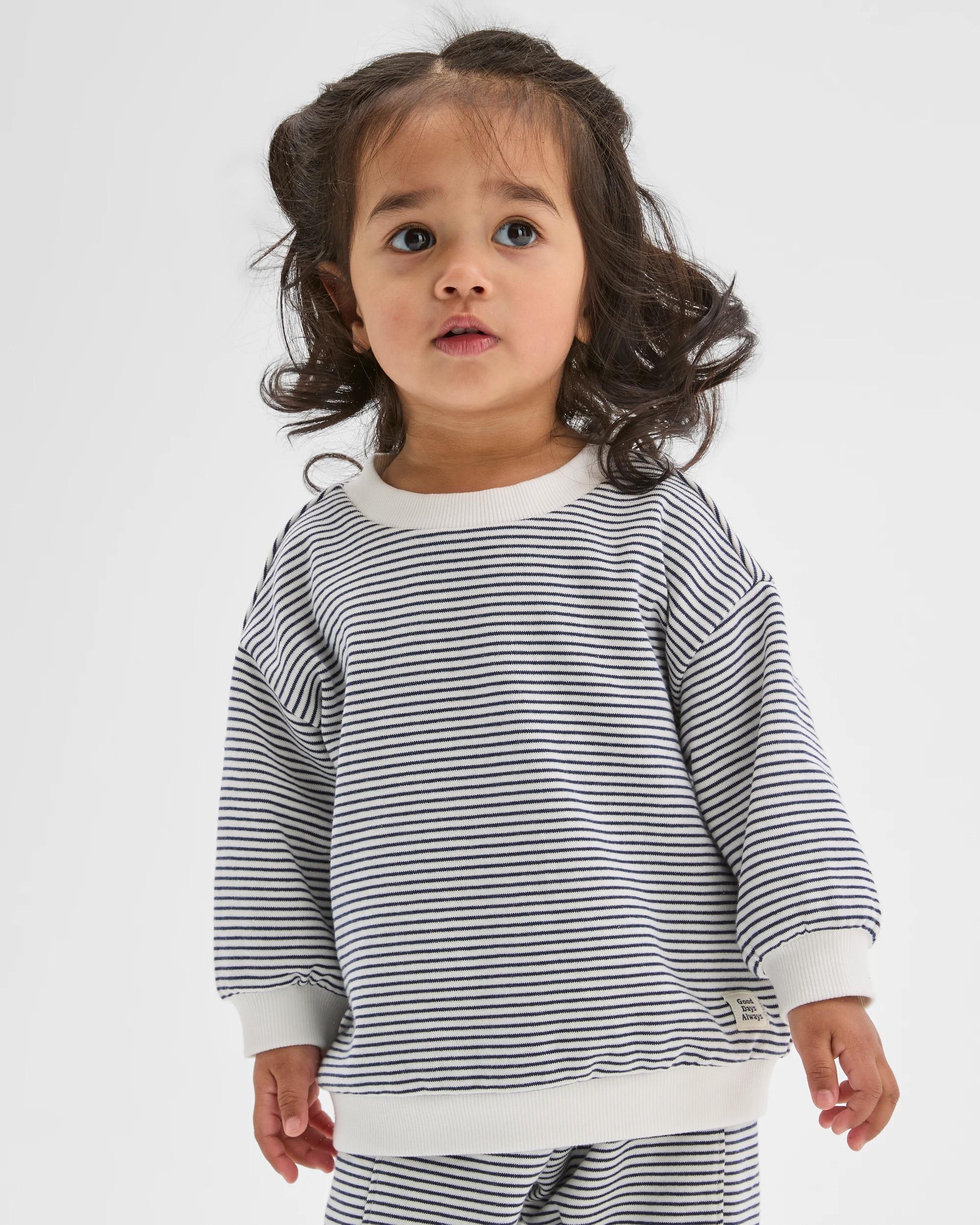 2 Target Baby Organic Cotton Striped Jumper BLACK/GARDENIA, 2 of 5