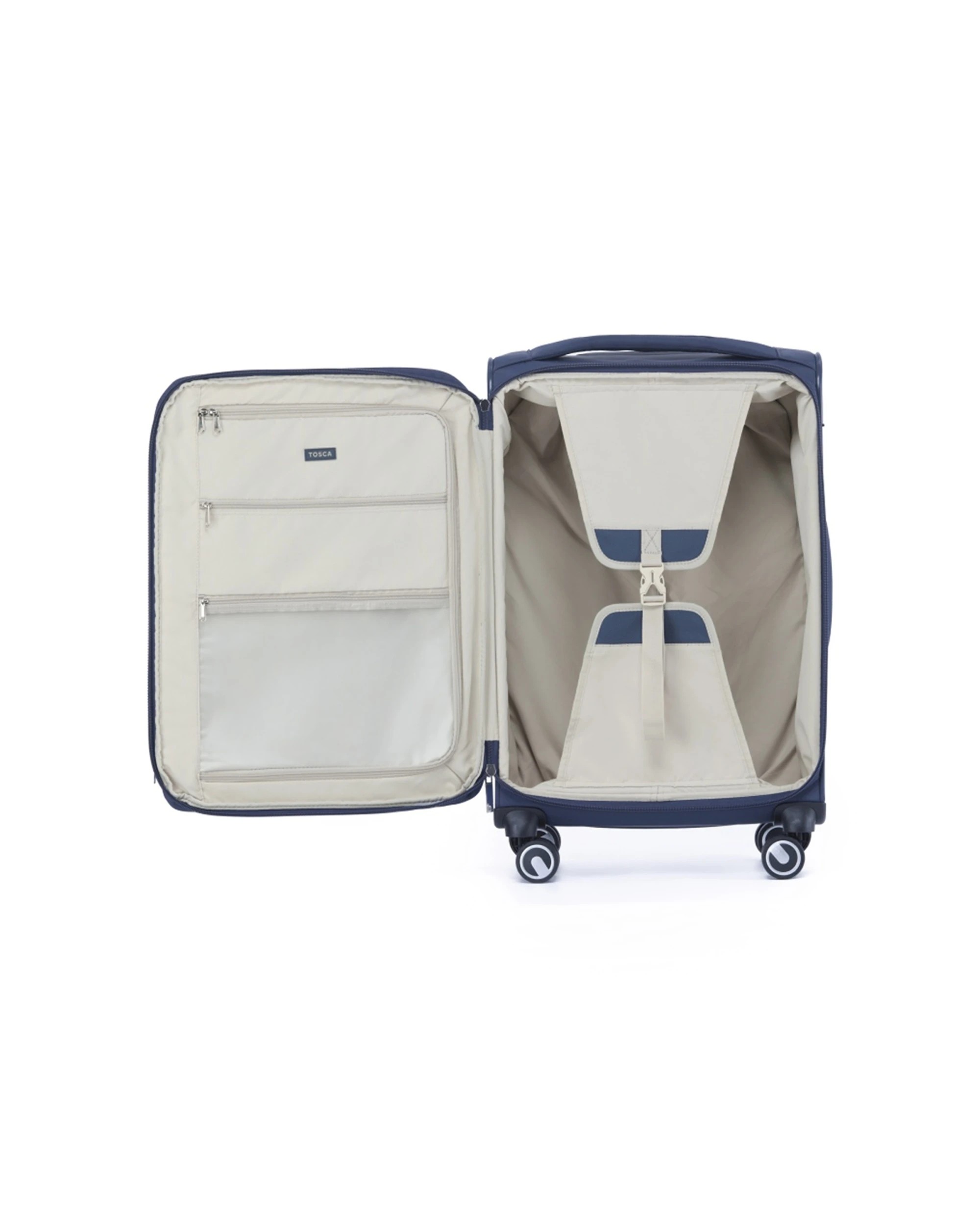 3 Tosca Grange Medium Lockable Trolley Travel Suitcase Luggage 84L Expandable Indigo - Blue, 3 of 4