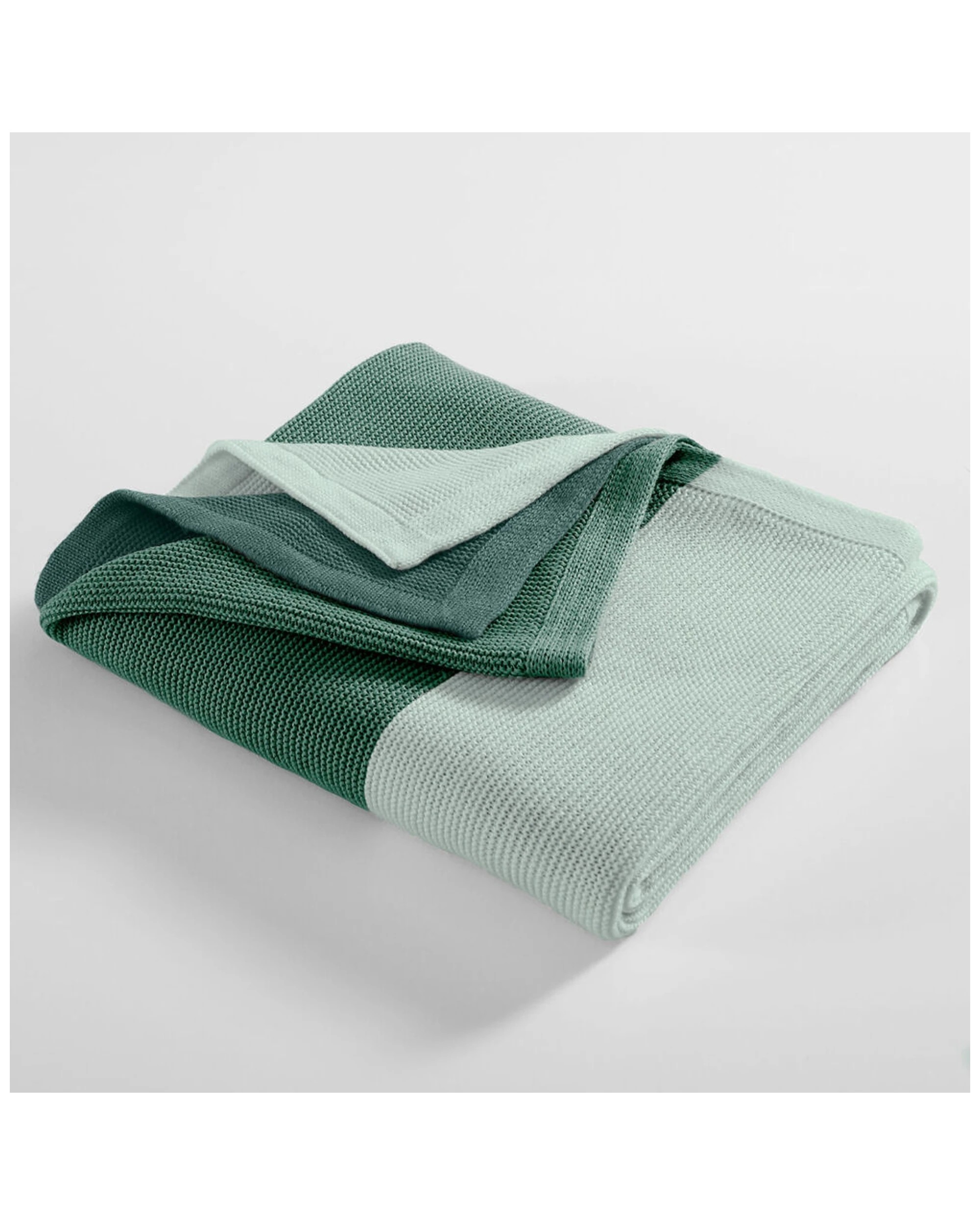 3 ARDOR Isla Acrylic Knitted Blanket Throw 127x152cm Machine Washable Oeko-Tex - Green, 3 of 3
