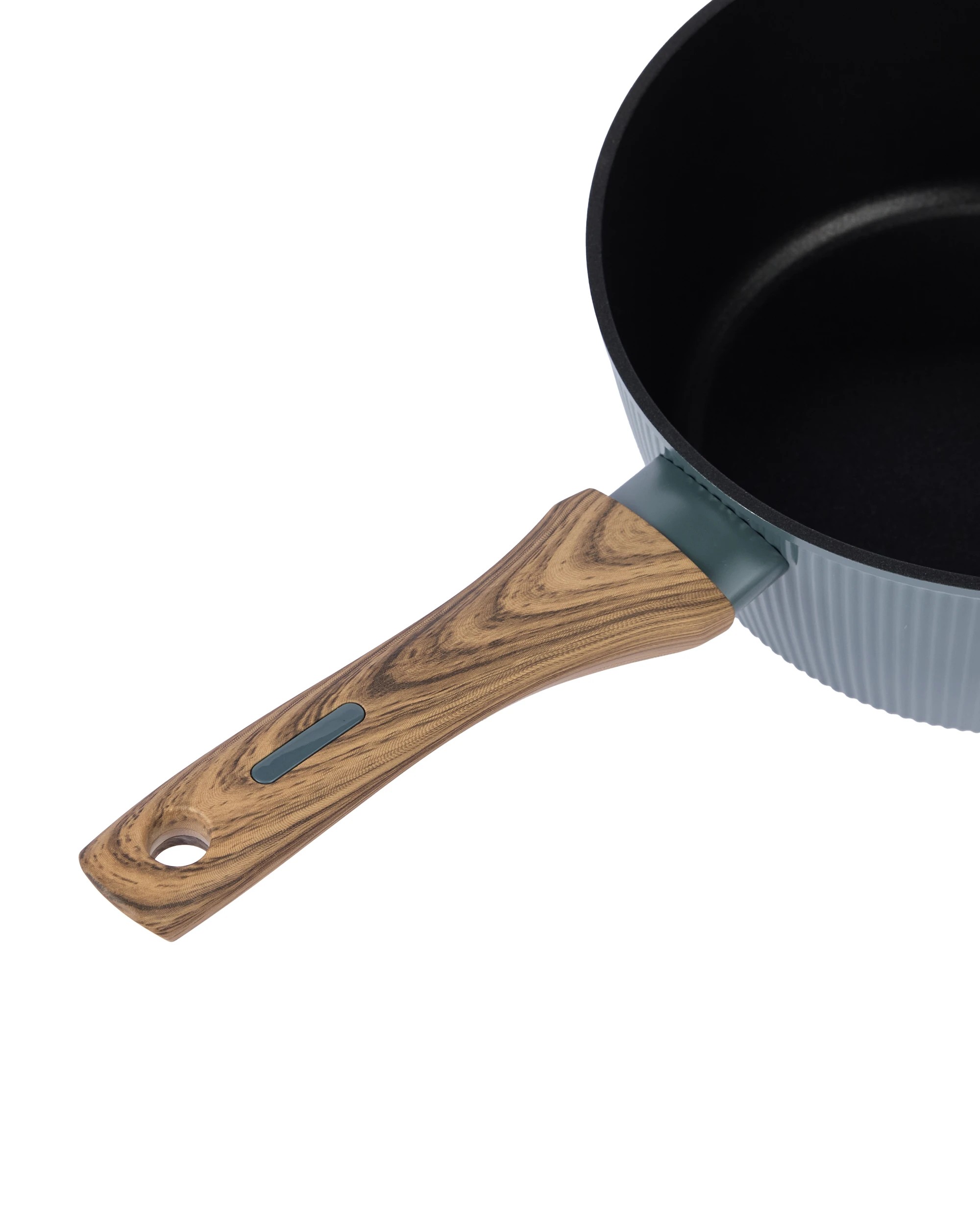 3 20cm Linear Wood Look Saucepan, 3 of 6