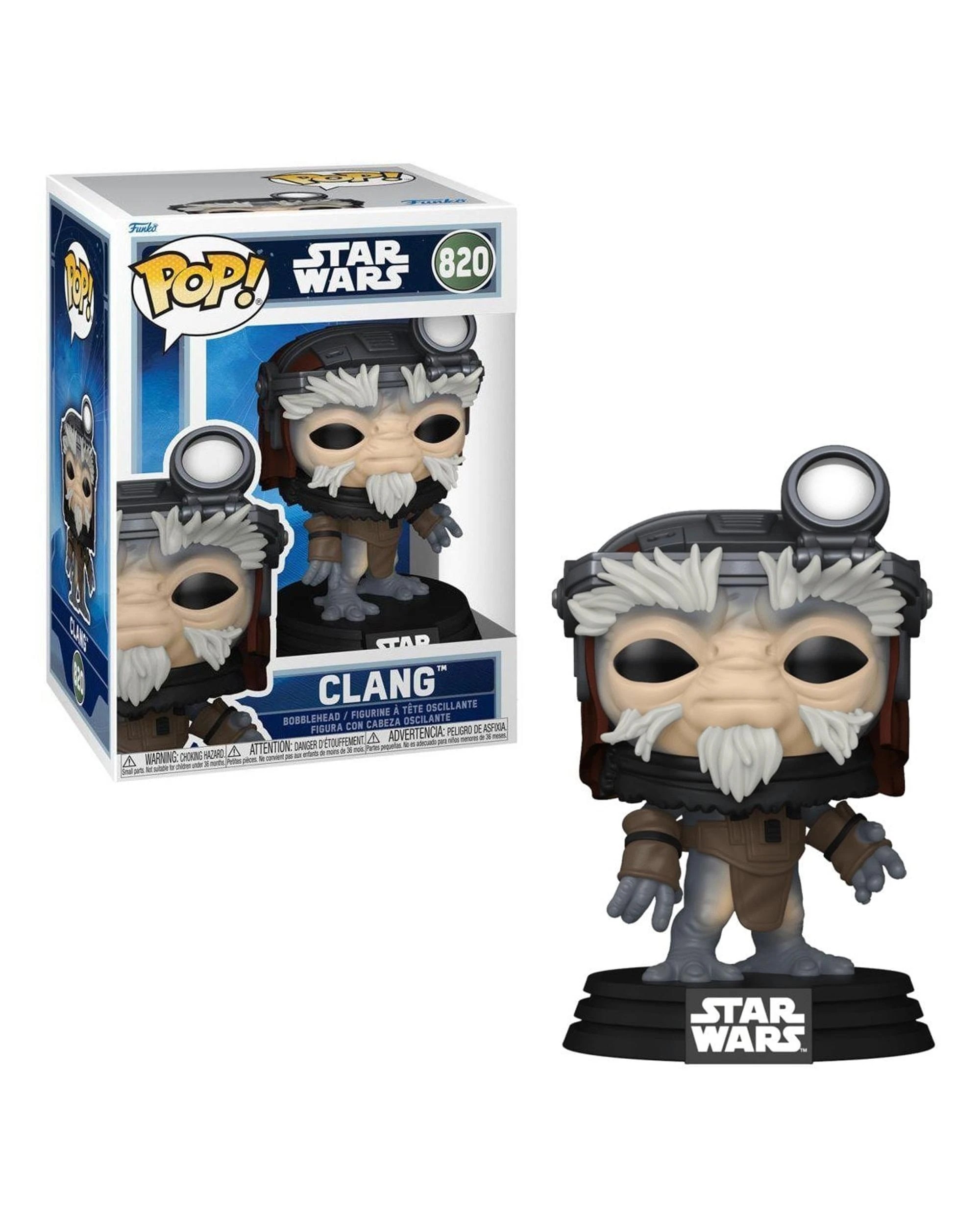 1 Star Wars The Mandalorian and Grogu Clang Funko POP! Vinyl, 1 of 3