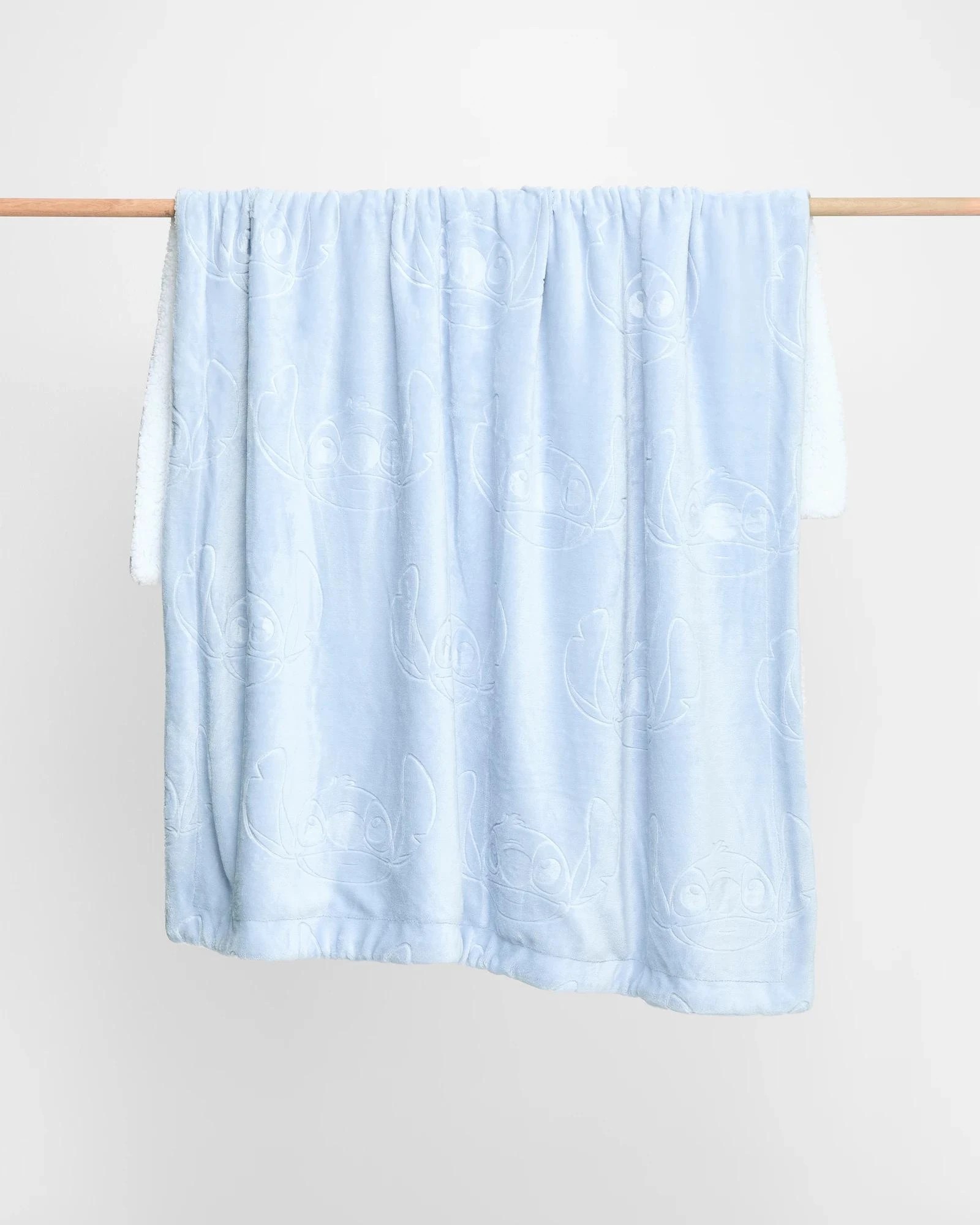 3 Disney Stitch Burn Out Throw - Queen Bed - Blue, 3 of 3