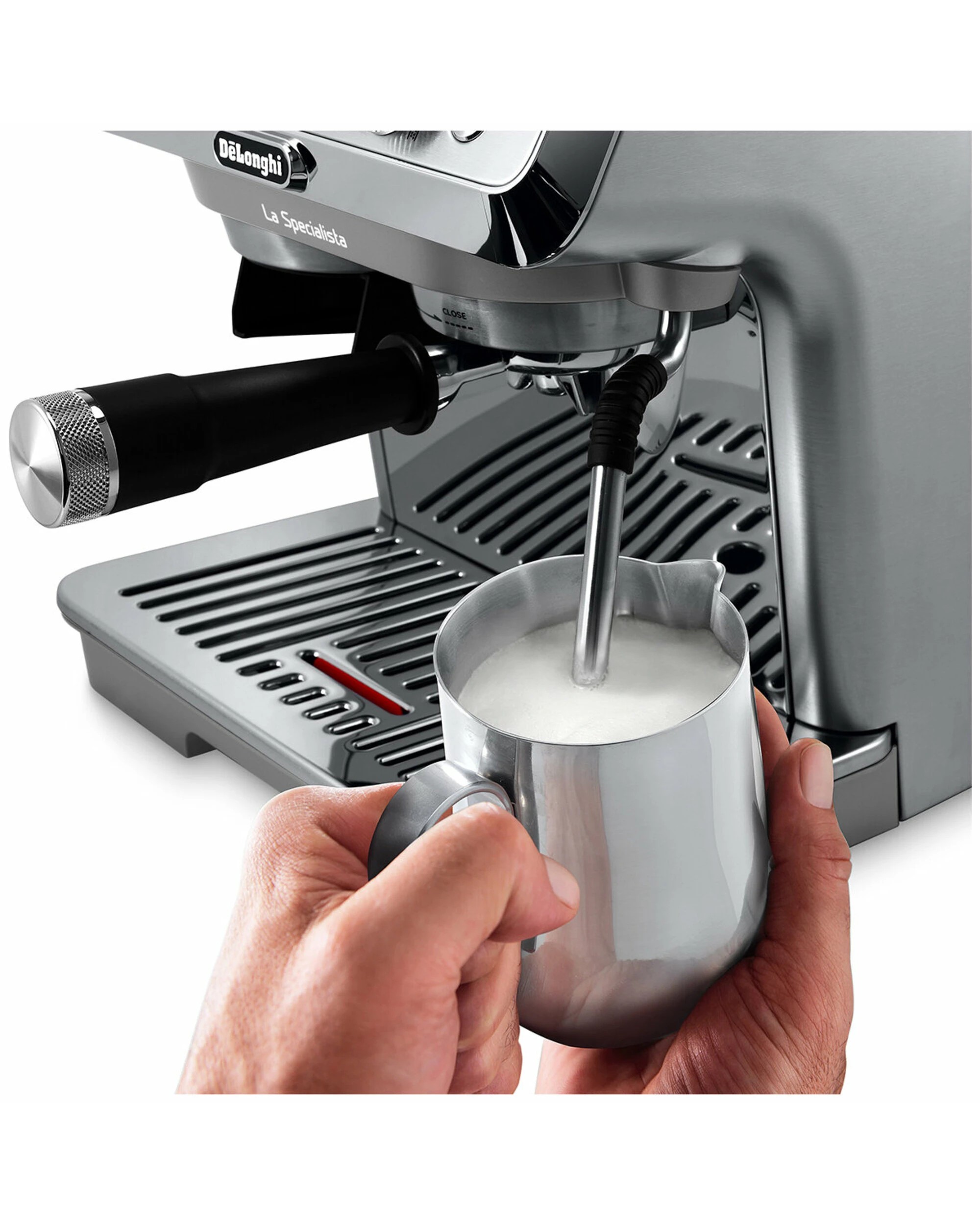 4 De'Longhi La Specialista Arte Evo with Cold Brew Coffee Machine - SILVER, 4 of 5