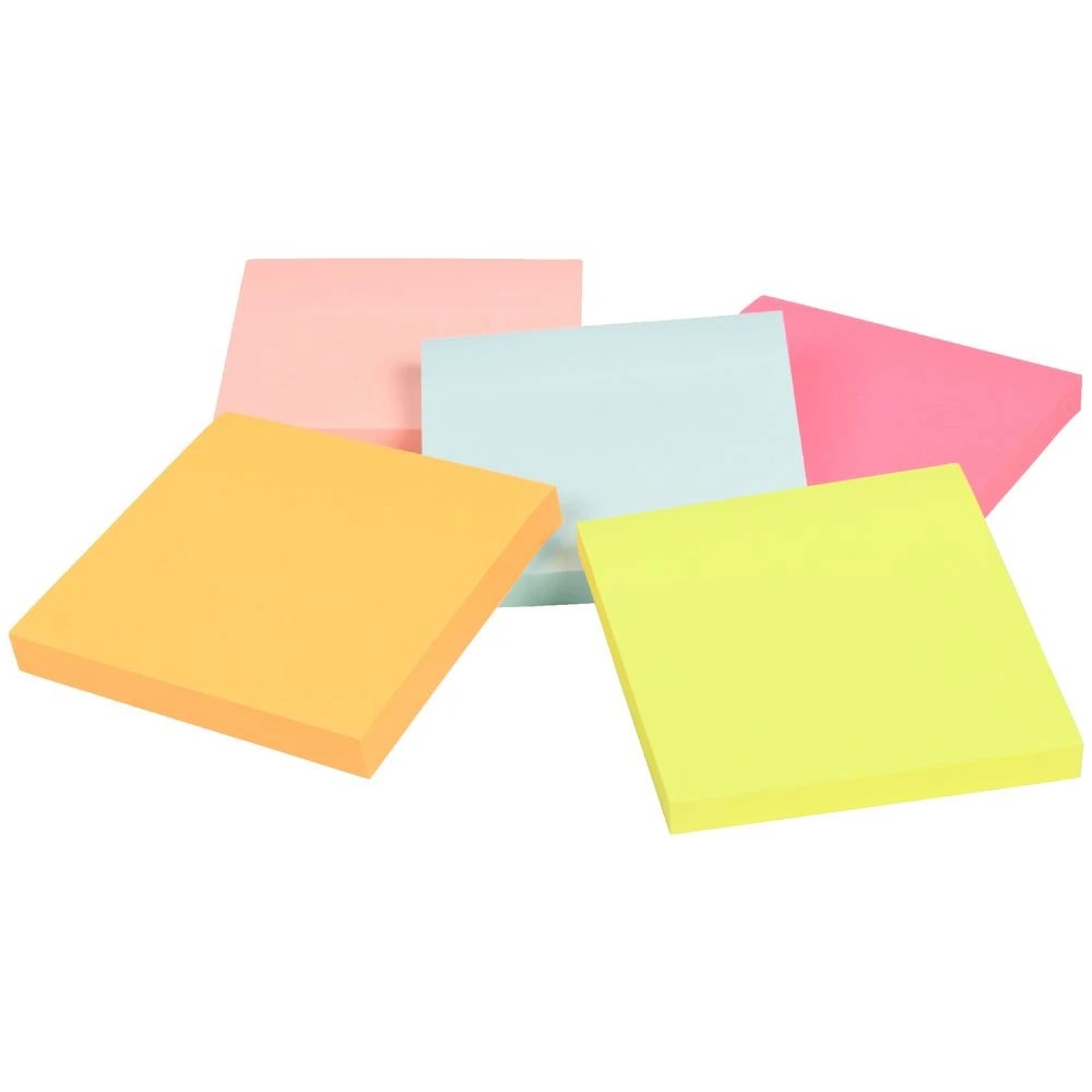 4 J.Burrows Stick-It Notes 76x76mm Sunset 5 Pack, 4 of 4