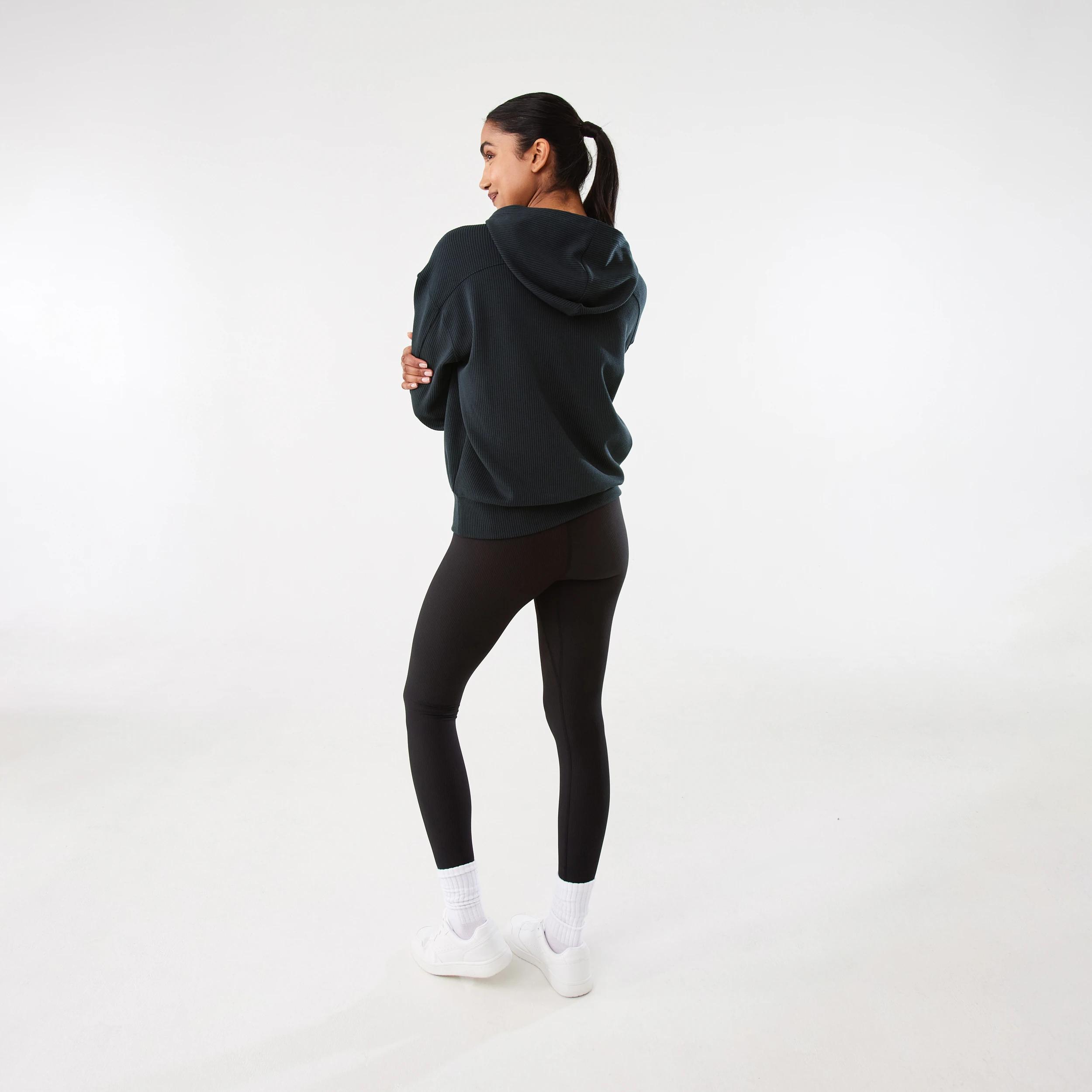 4 Active Womens Rib Leggings BLACK, 4 of 9