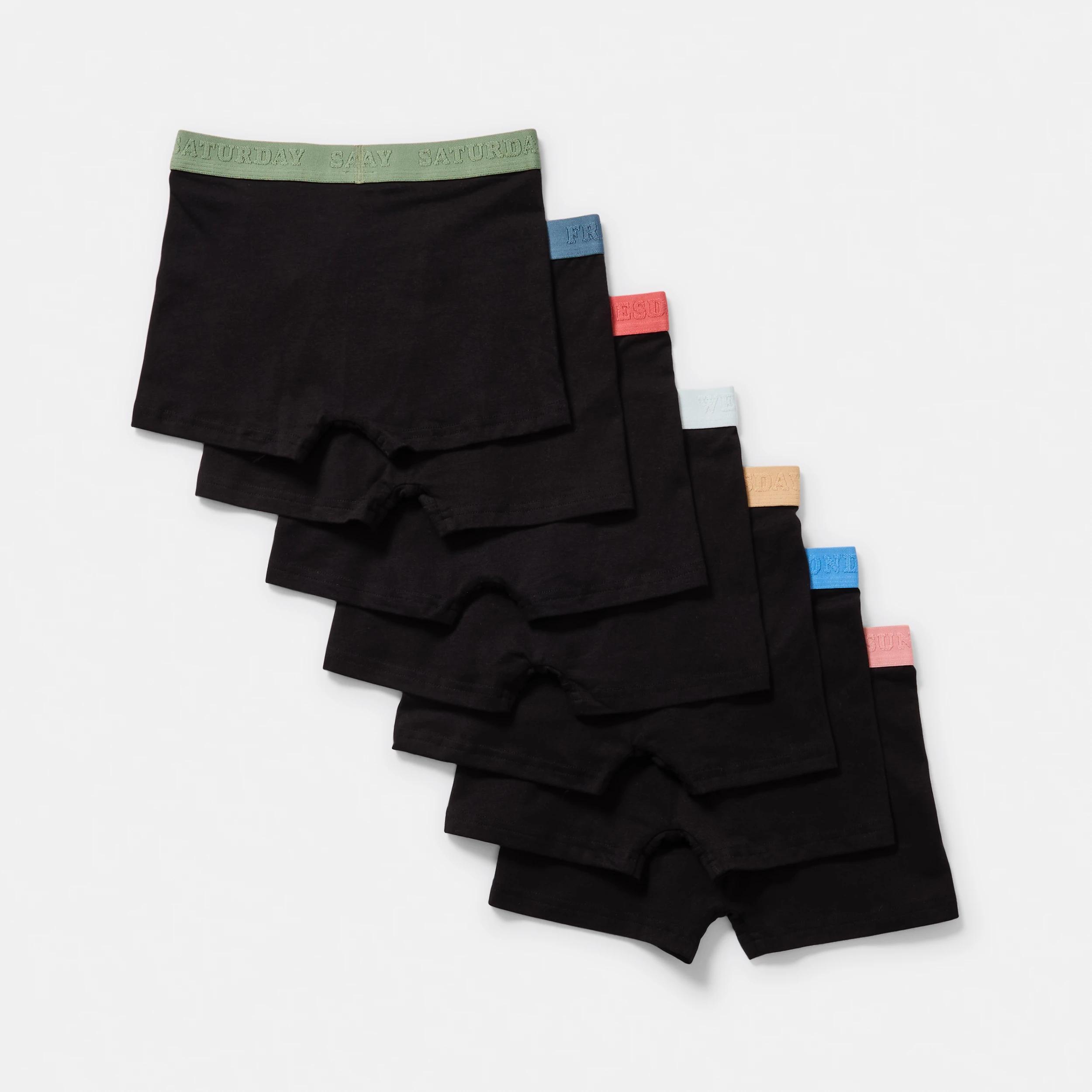 2 7 Pack Attached Elastic Trunks EARTH DAYS OF THE WEEK, 2 of 10