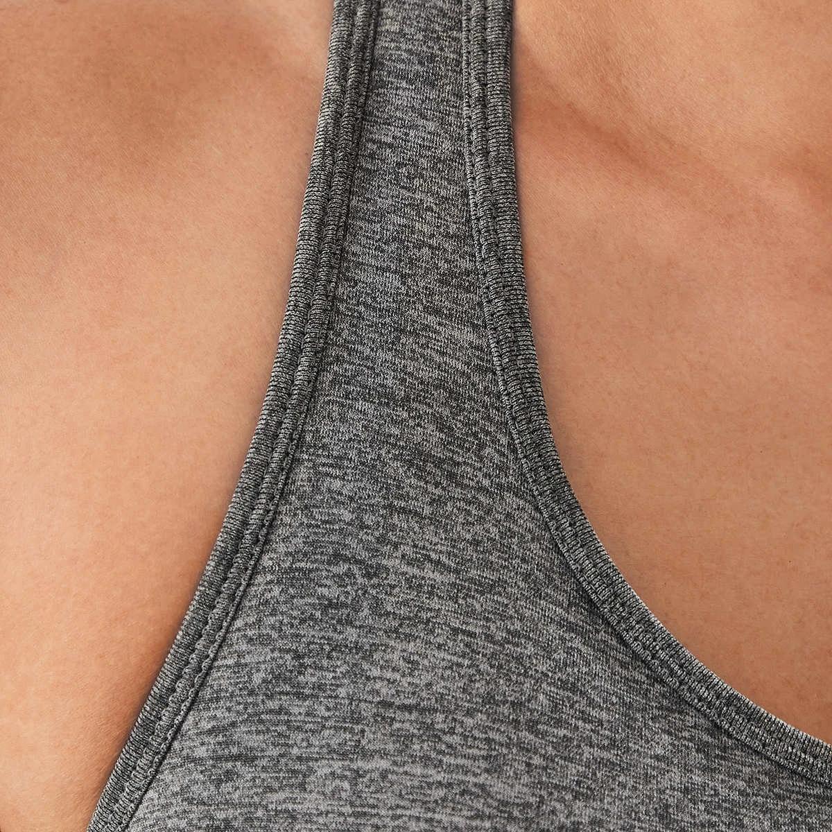 5 Active Womens Low Impact Seamfree Crop Top Grey Marle, 5 of 7