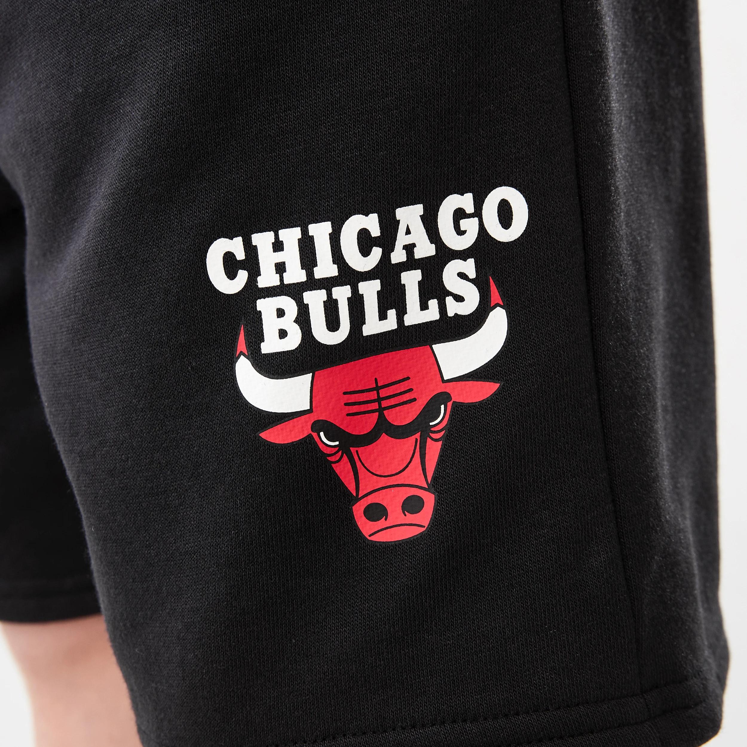 7 Official NBA Kids Fleece Shorts BLACK BULLS TERRY SHORT, 7 of 7
