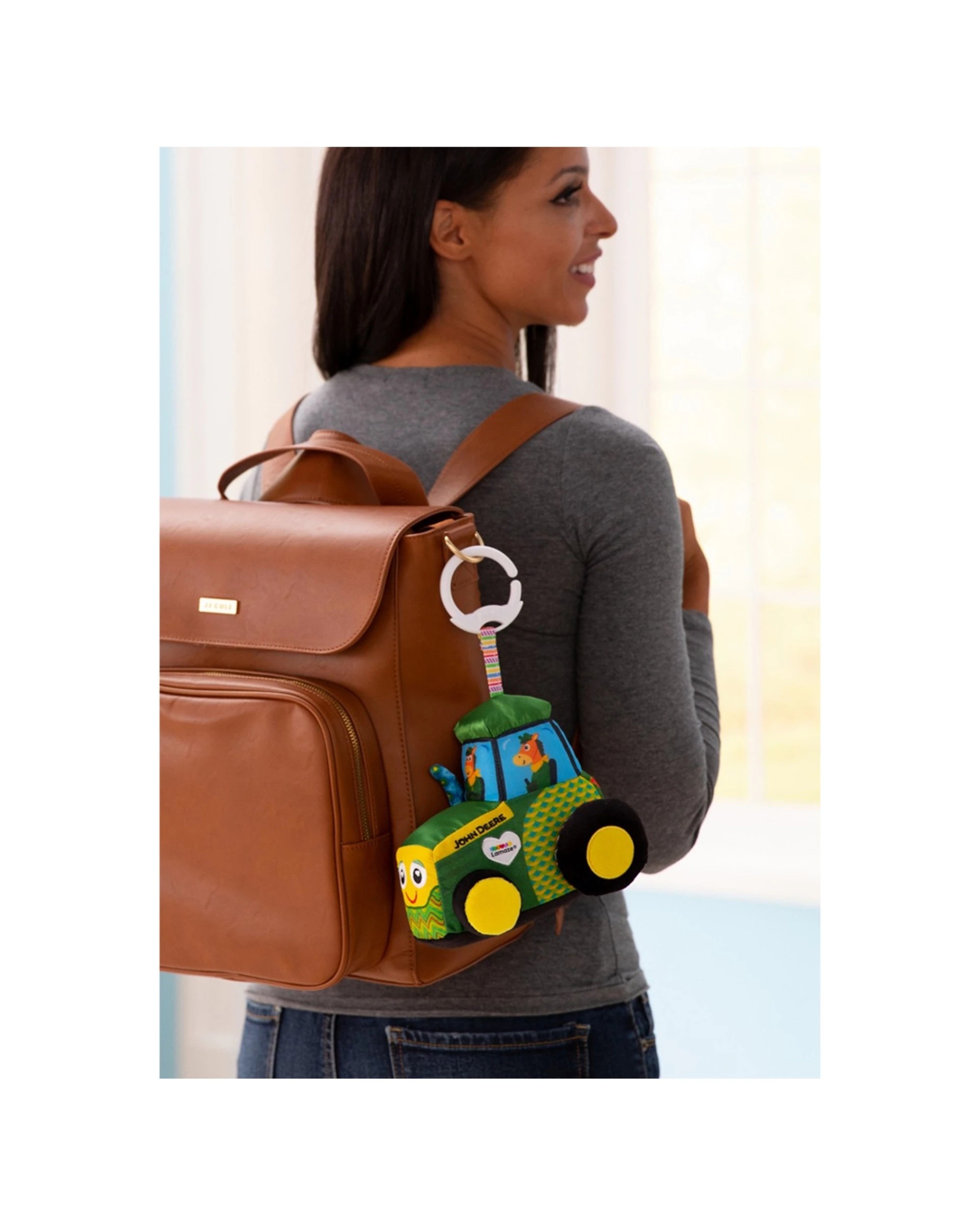 4 Lamaze John Deere Clip and Go Tractor Developmental Engagement Toy - Multi, 4 of 5