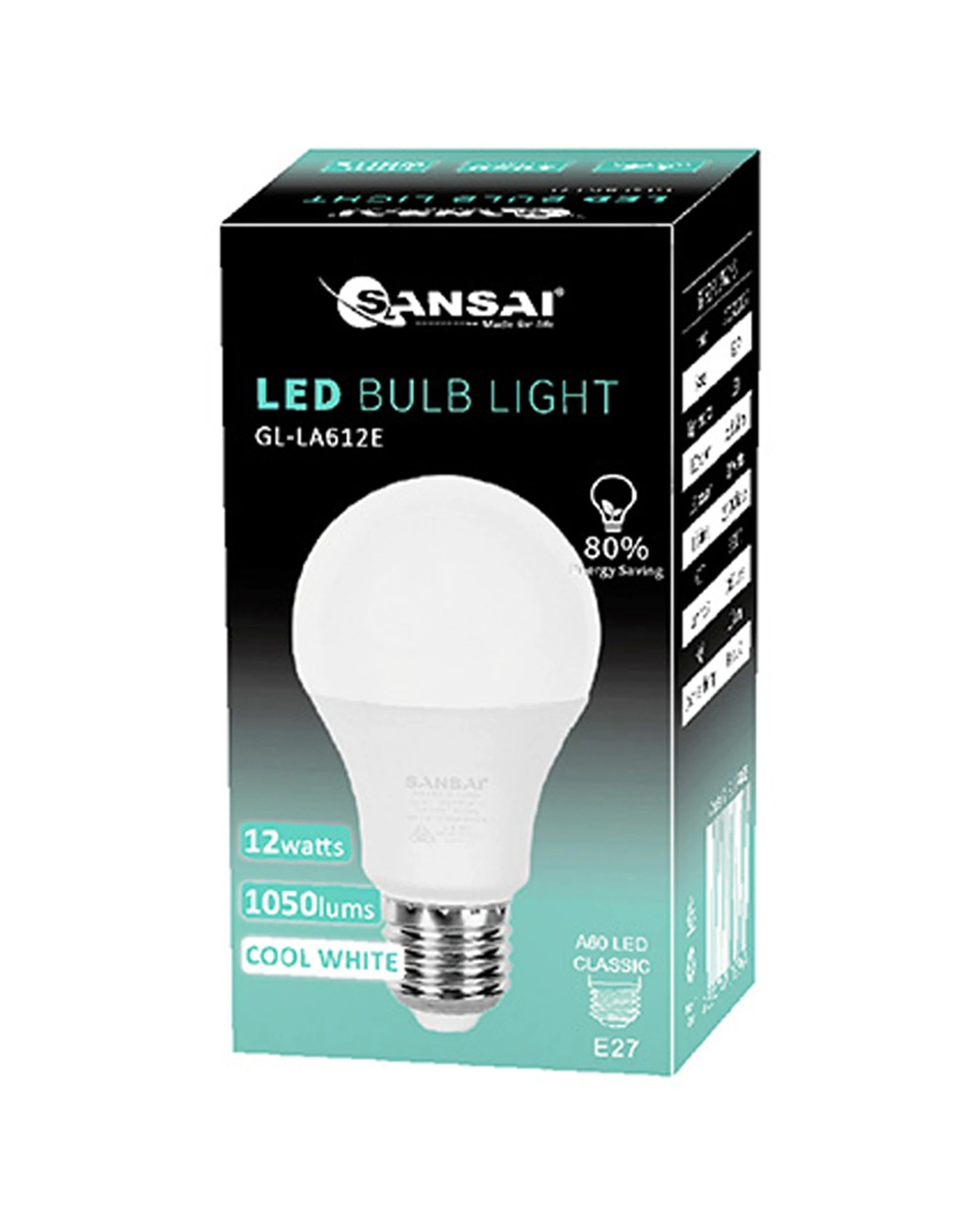 2 Sansai 12w E27 Led Bulb Light Lamp Globe Screw 6500k 1050 Lumens Cool White
 - White, 2 of 3