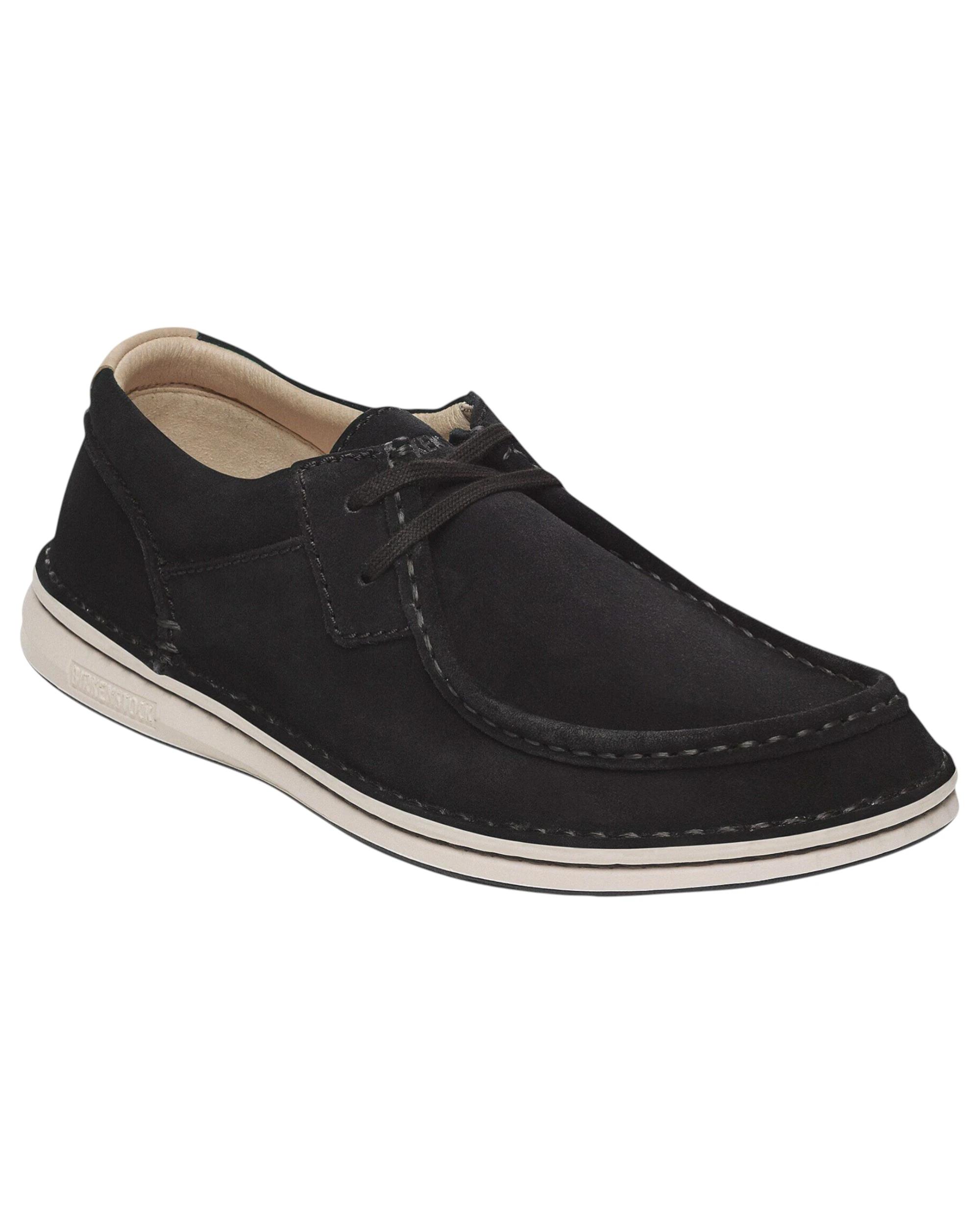 1 Birkenstock Mens Pasadena Suede Leather Casual Sneaker BLACK, 1 of 7