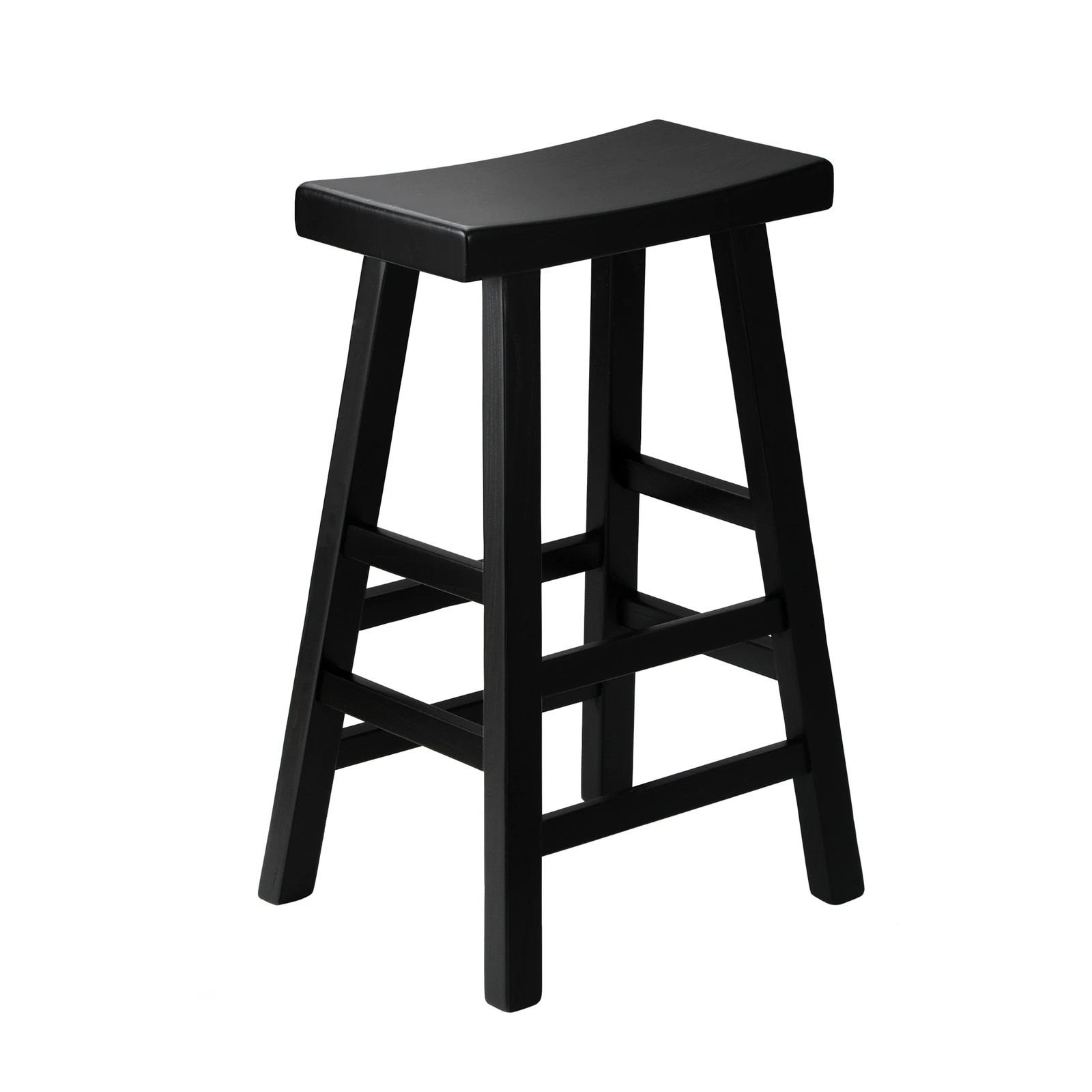 6 Oikiture Bar Stools Kitchen Stool Wooden Counter Chairs Barstools
 - Black, 6 of 10