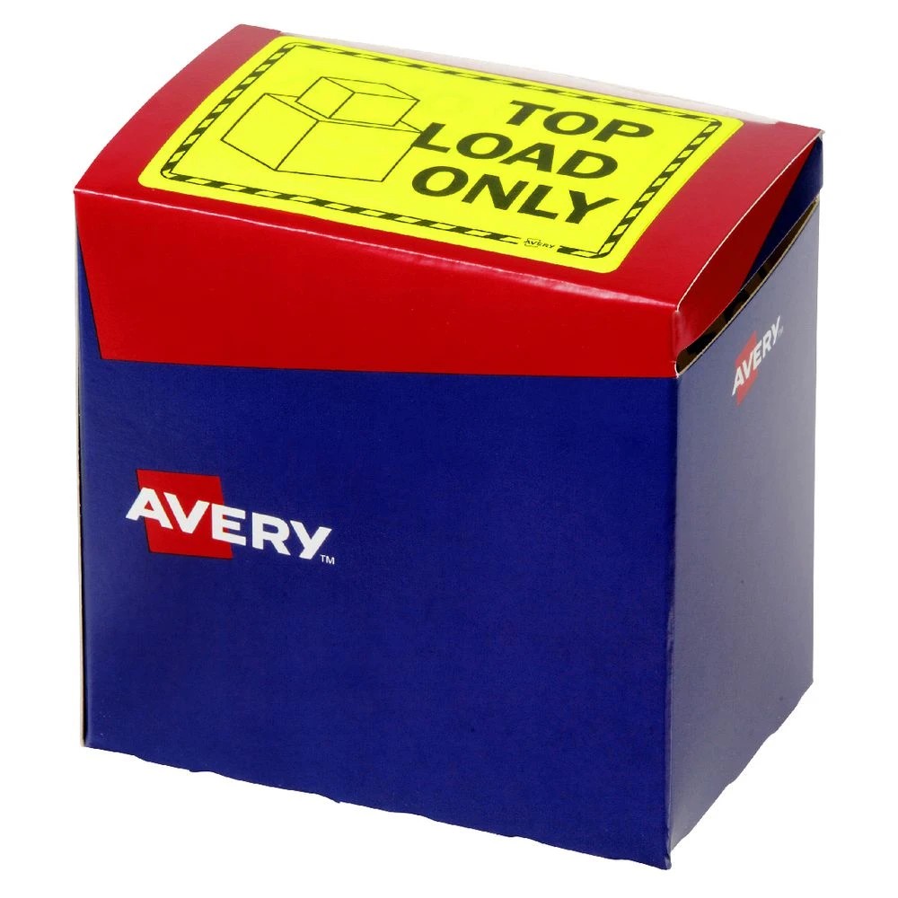 3 Avery 75 x 99.6mm Top Load Only Labels Fluoro Yellow, 3 of 3