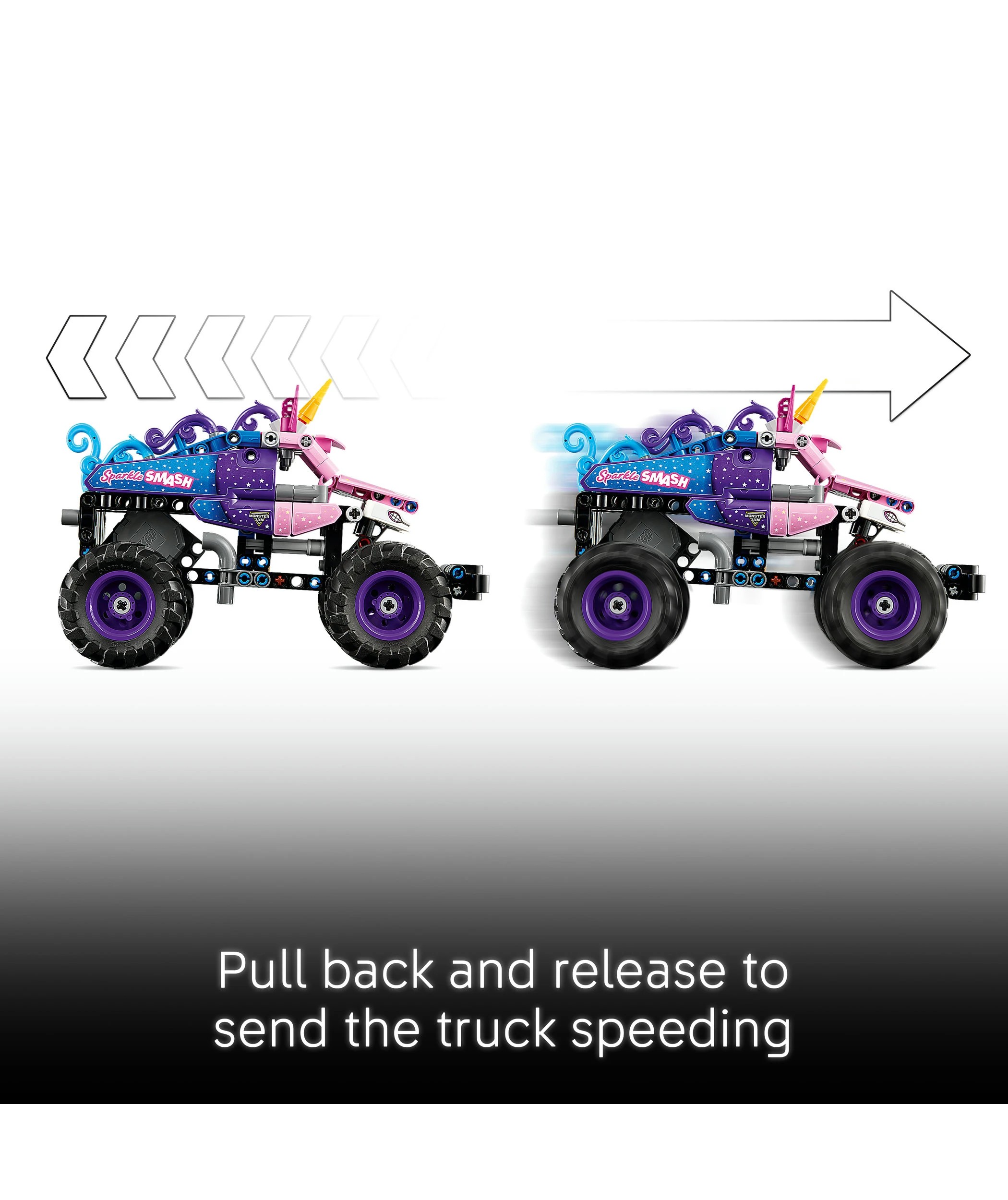 4 LEGO Technic Monster Jam Sparkle Smash Pull-Back 42220, 4 of 10