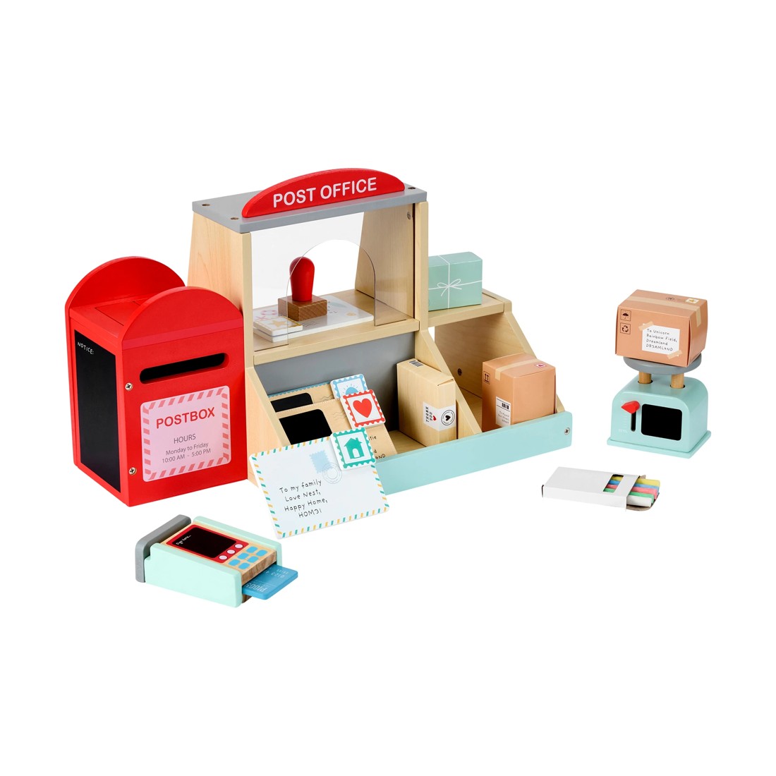 1 18 Piece Wooden Post Office, 1 of 10