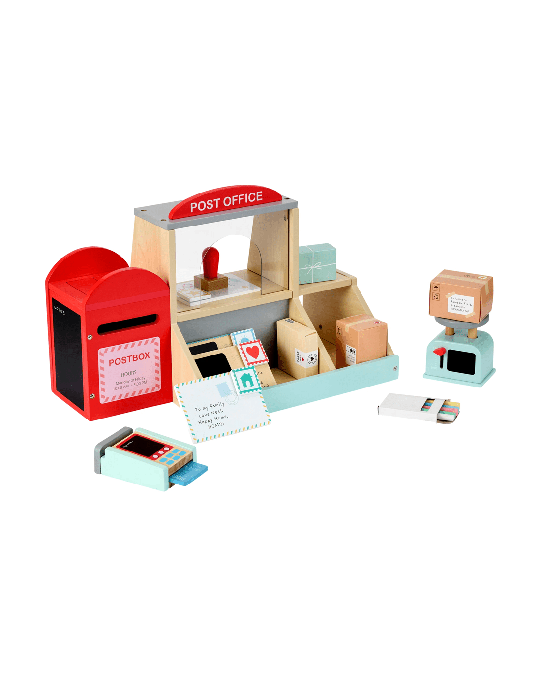 1 18 Piece Wooden Post Office, 1 of 10