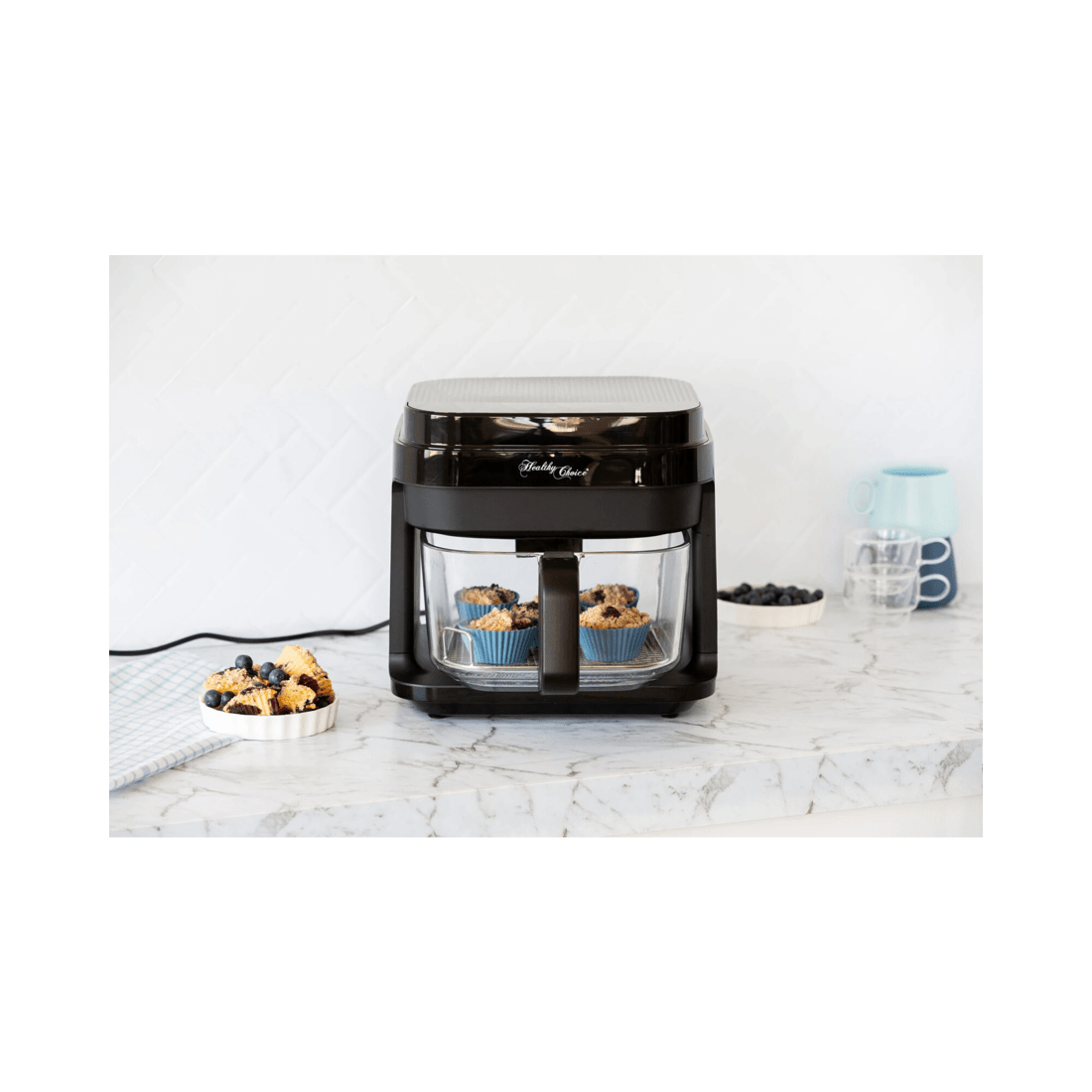 5 Healthy Choice 6.5L Glass Digital Air Fryer Oven (1200W) 200C, 5 of 7