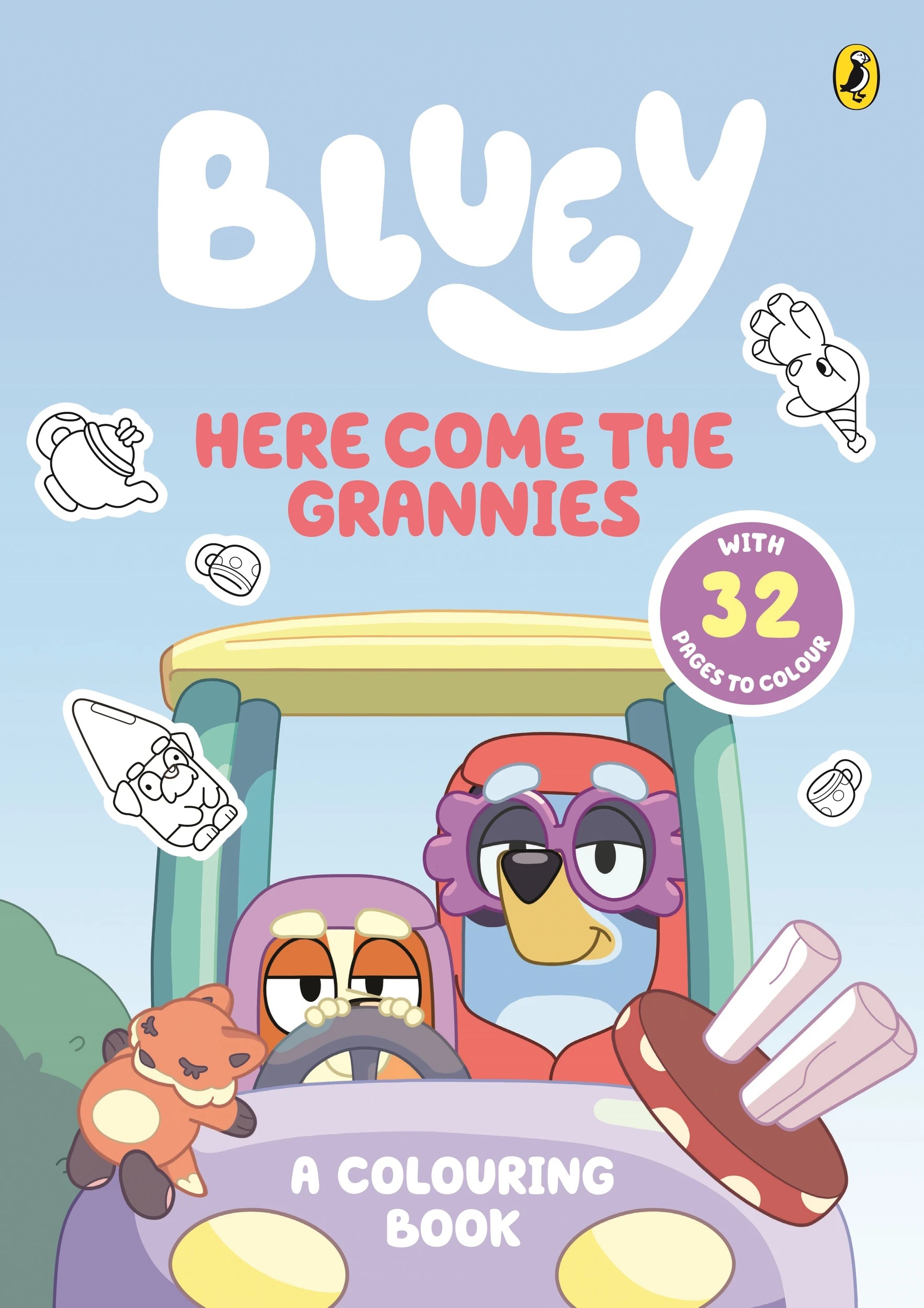 1 Bluey Here Come The Grannies: A Colouring Book, 1 of 1