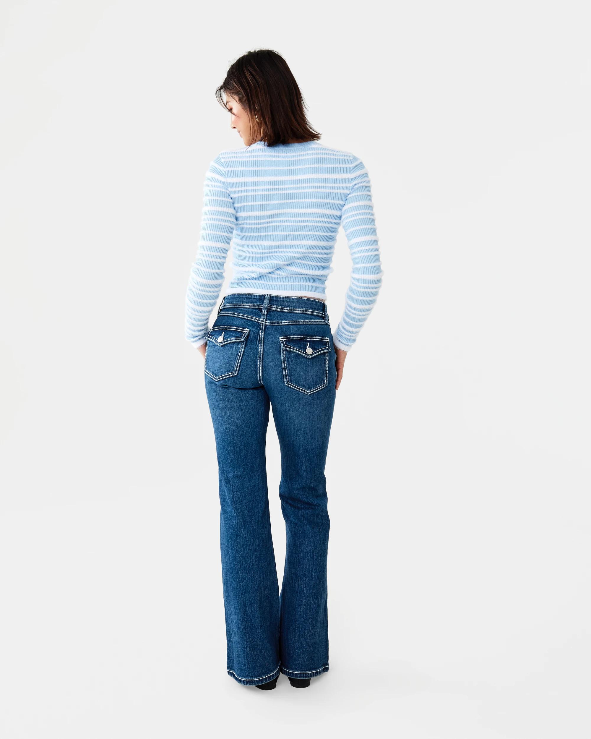 4 Long Sleeve Eyelash Top Chmbr Blue, 4 of 7