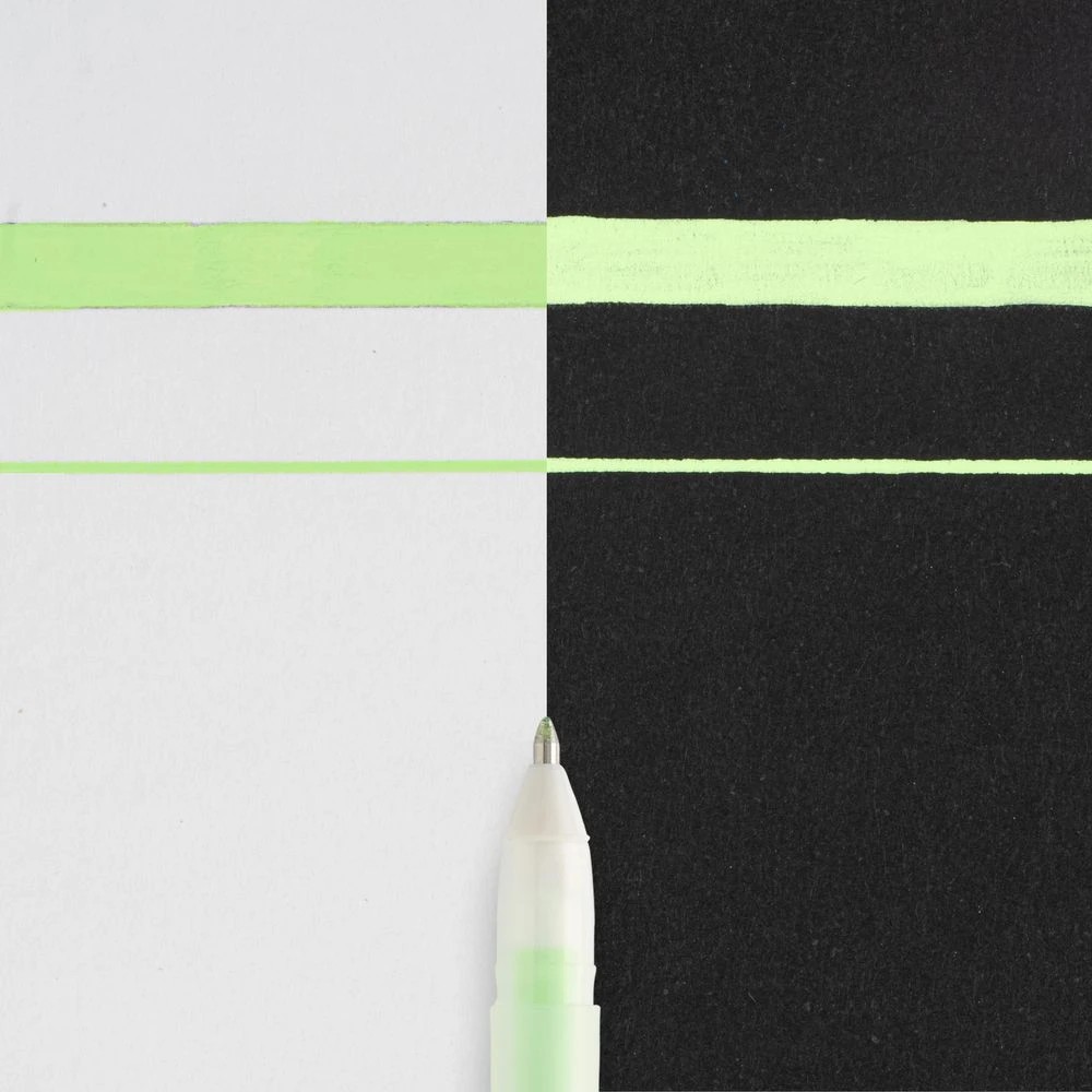 2 Sakura Gelly Roll Gel Pen Moonlight 10 Fluorescent Green, 2 of 3
