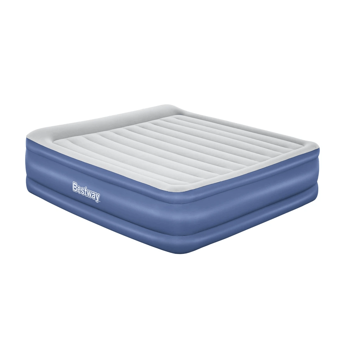 1 Bestway Air Mattress King Inflatable Bed 56cm Airbed - Blue, 1 of 6