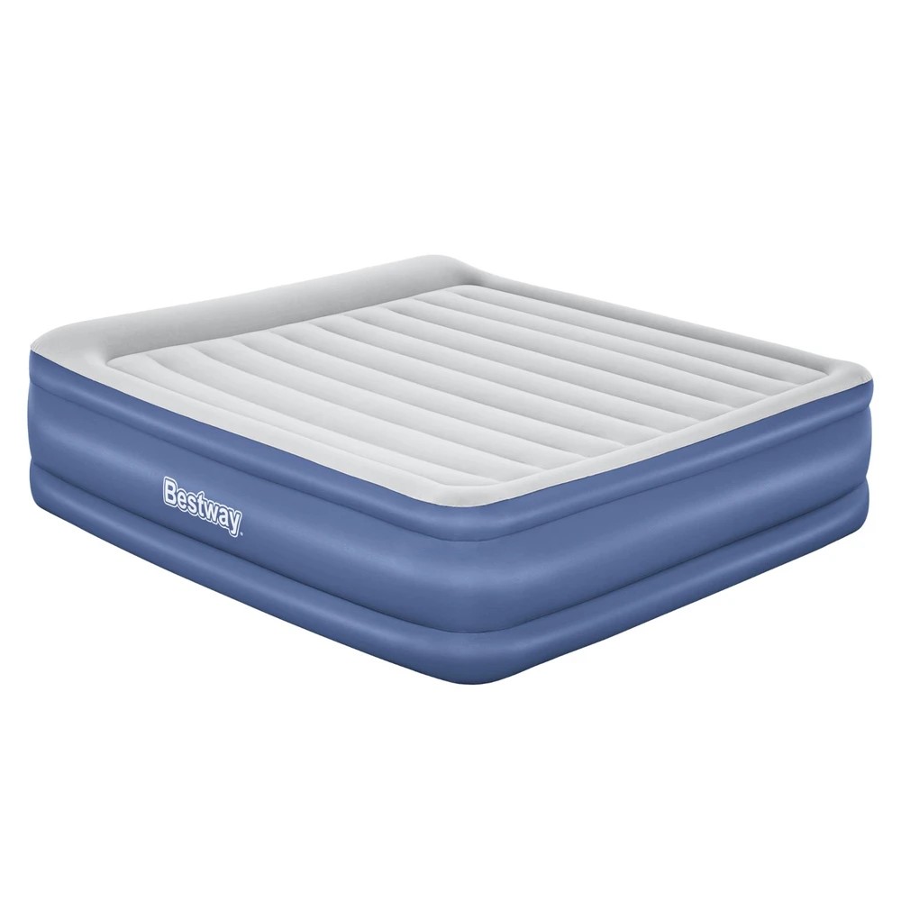 1 Bestway Air Mattress King Inflatable Bed 56cm Airbed - King Bed - Blue, 1 of 7